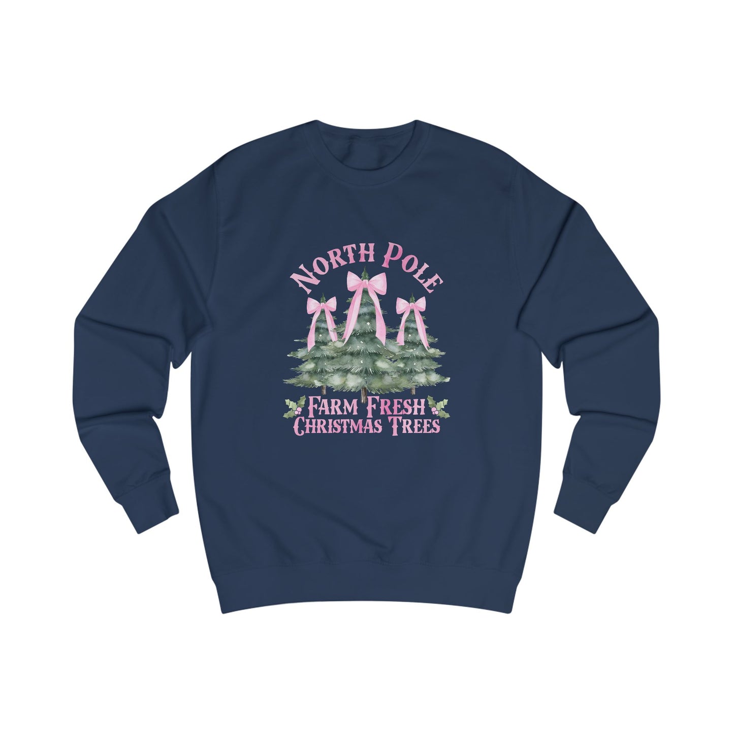 North Pole Christmas Trees Crewneck Sweatshirt