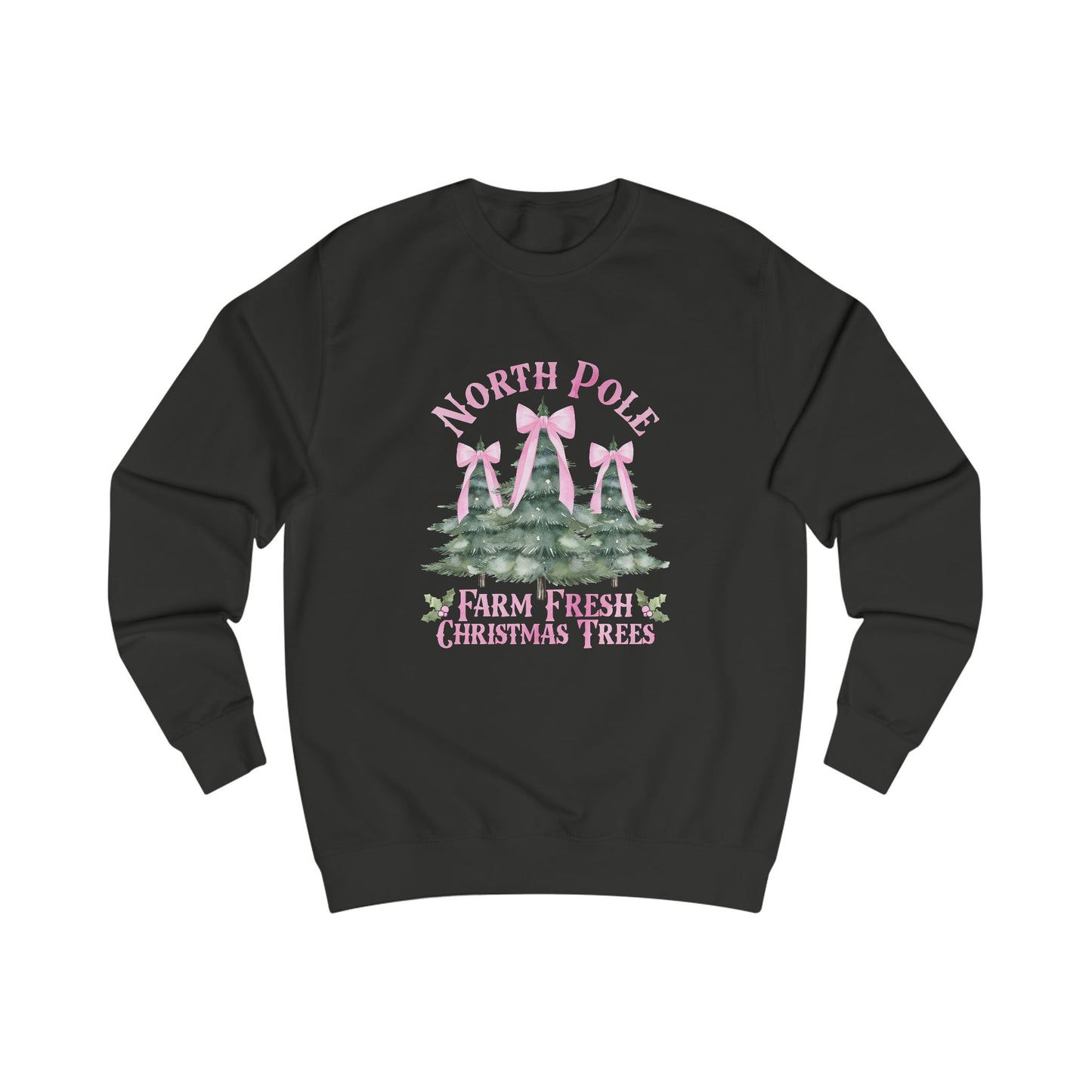 North Pole Christmas Trees Crewneck Sweatshirt
