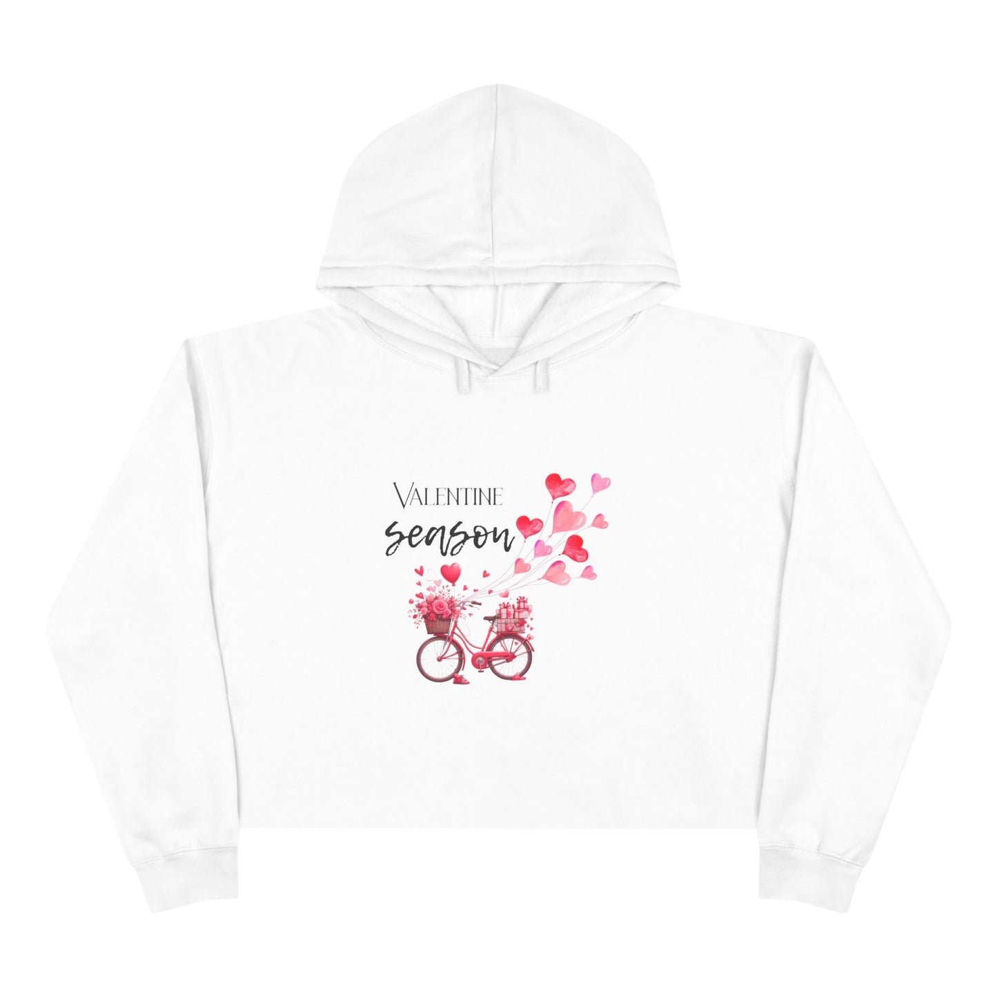Valentine Season Crop Hoodie