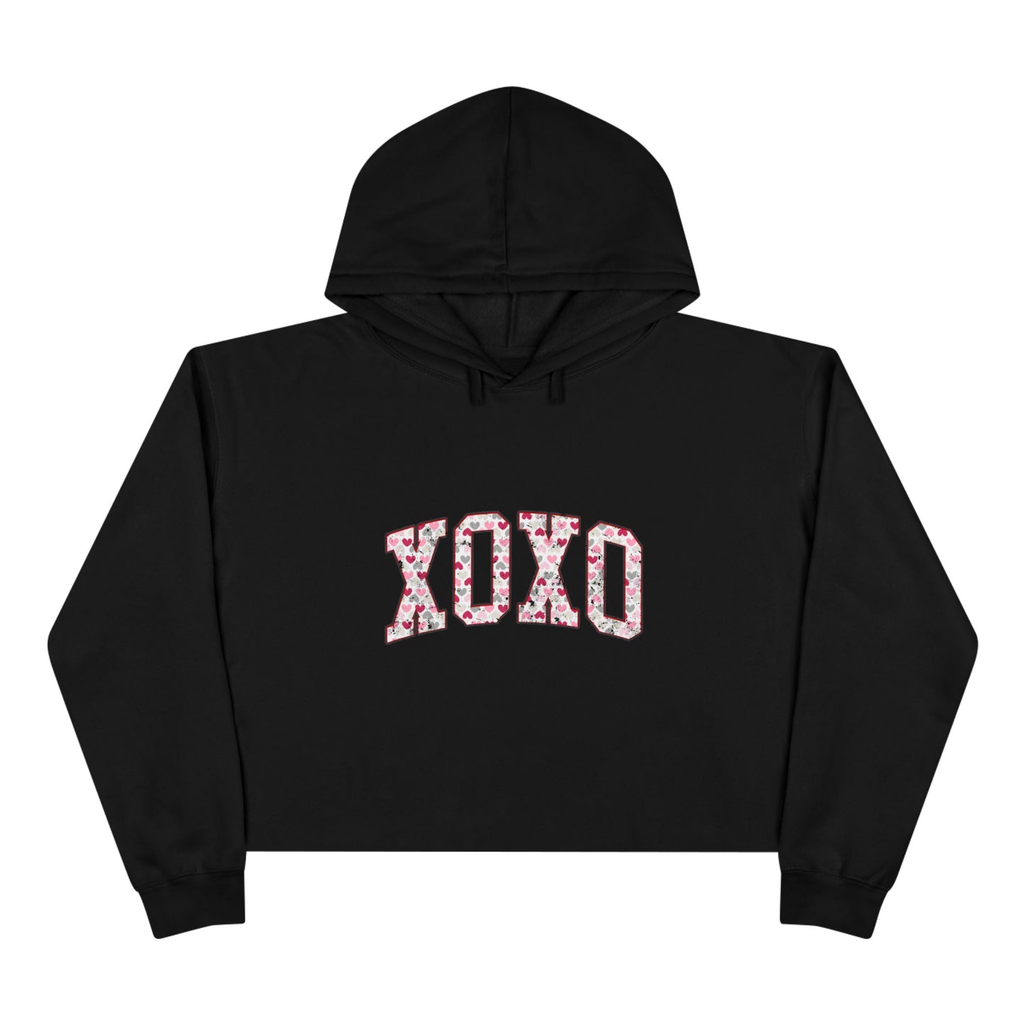 Varsity XO Crop Hoodie
