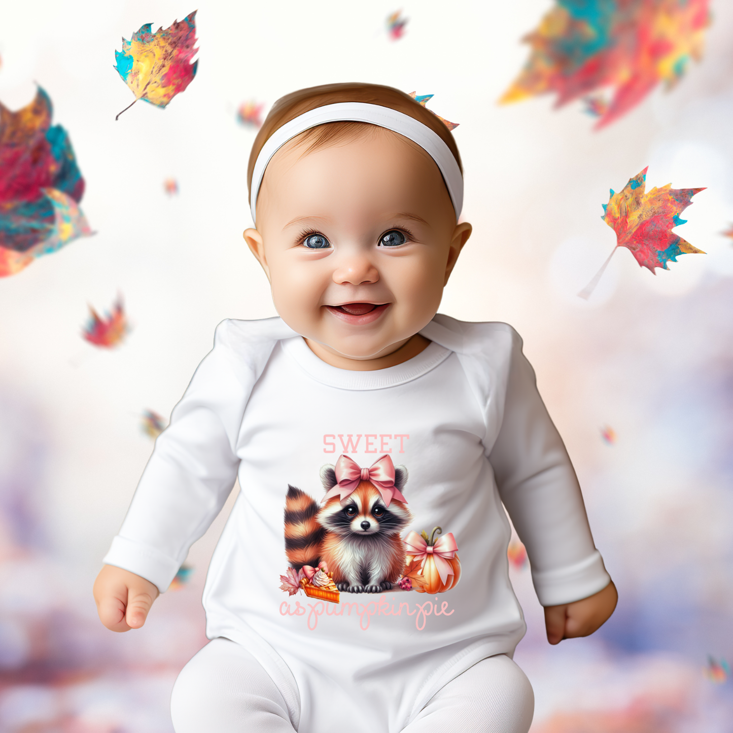 Sweet As Pumpkin Pie Infant Long Sleeve Onesie