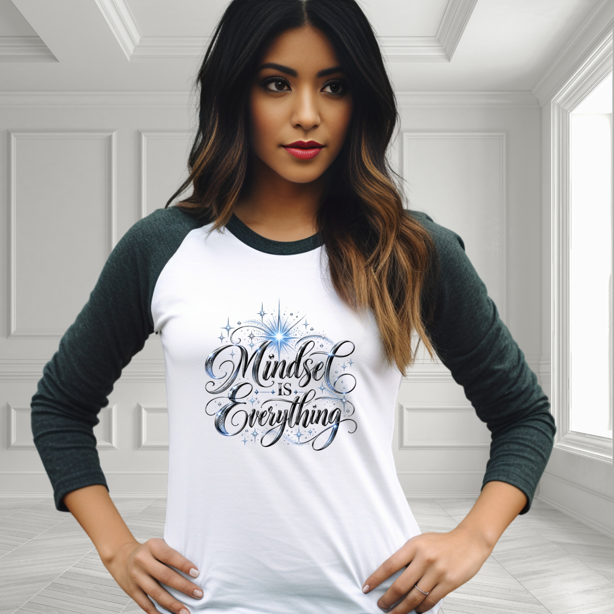 Mindset Is Everything Baseball Tee