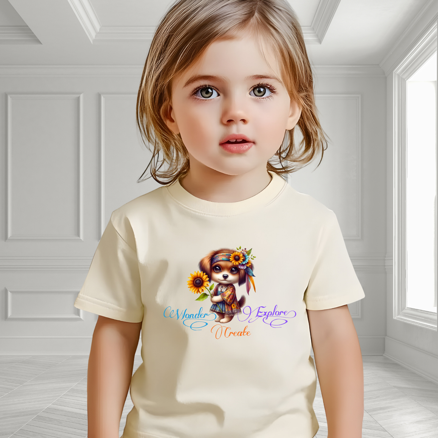 Wonder, Explore, Create Toddler T-Shirt