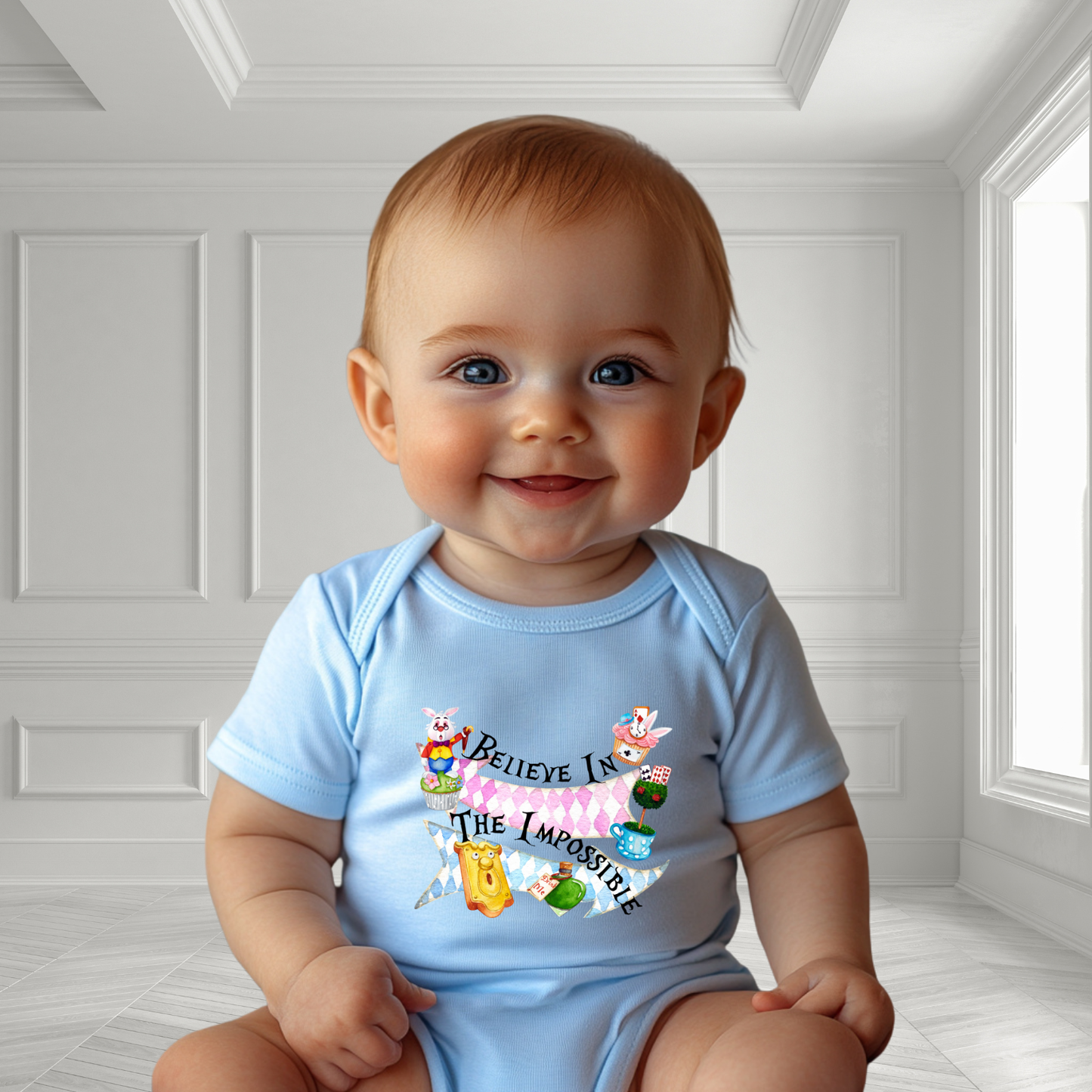 Believe In The Impossible Infant Short Sleeve Onesie