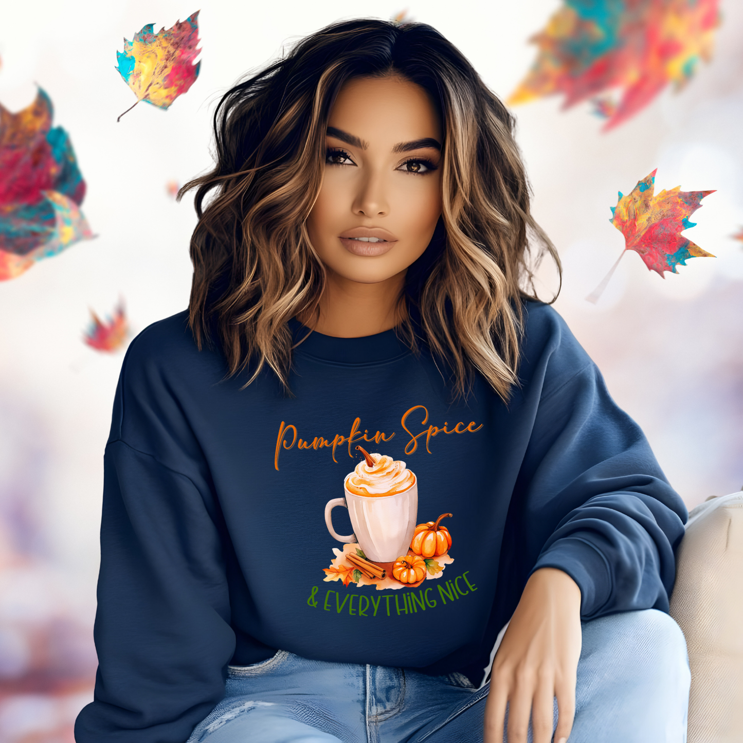 Pumpkin Spice & Everything Nice Crewneck Sweatshirt