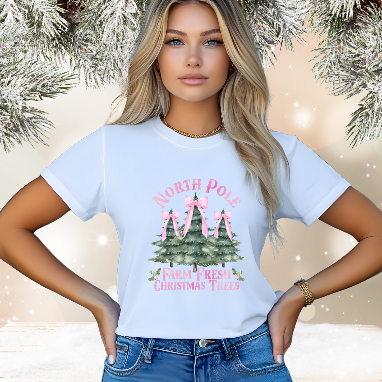 North Pole Christmas Trees T-Shirt