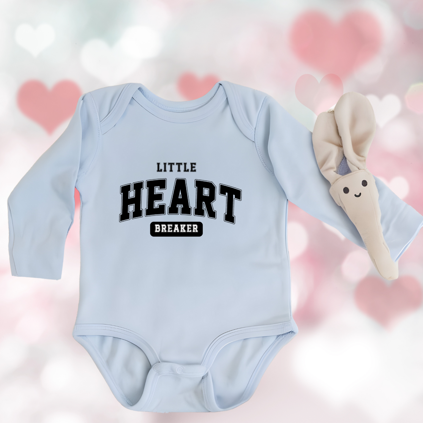 Little Heart Breaker Long Sleeve Onesie