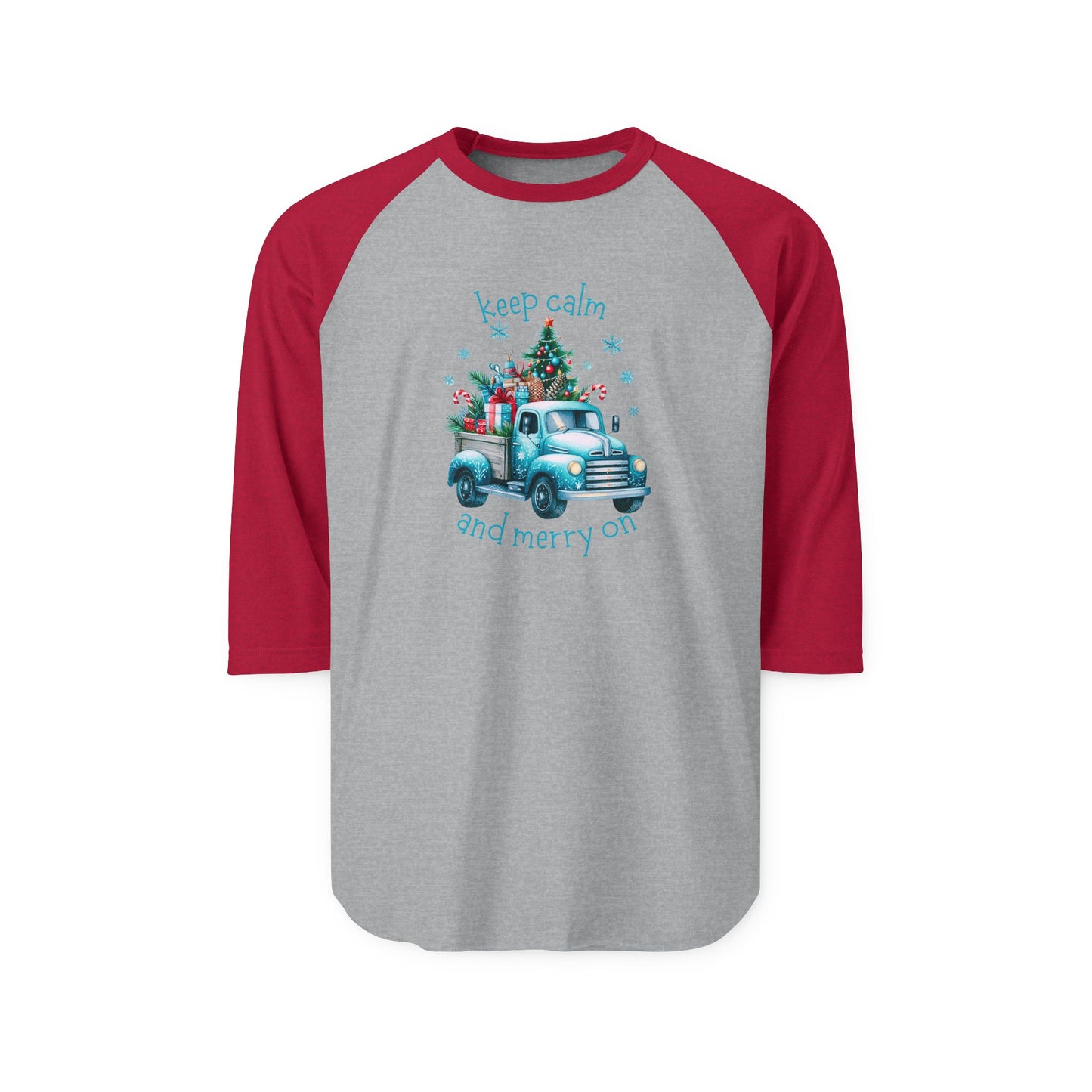 Keep Calm And Merry On Baseball Tee