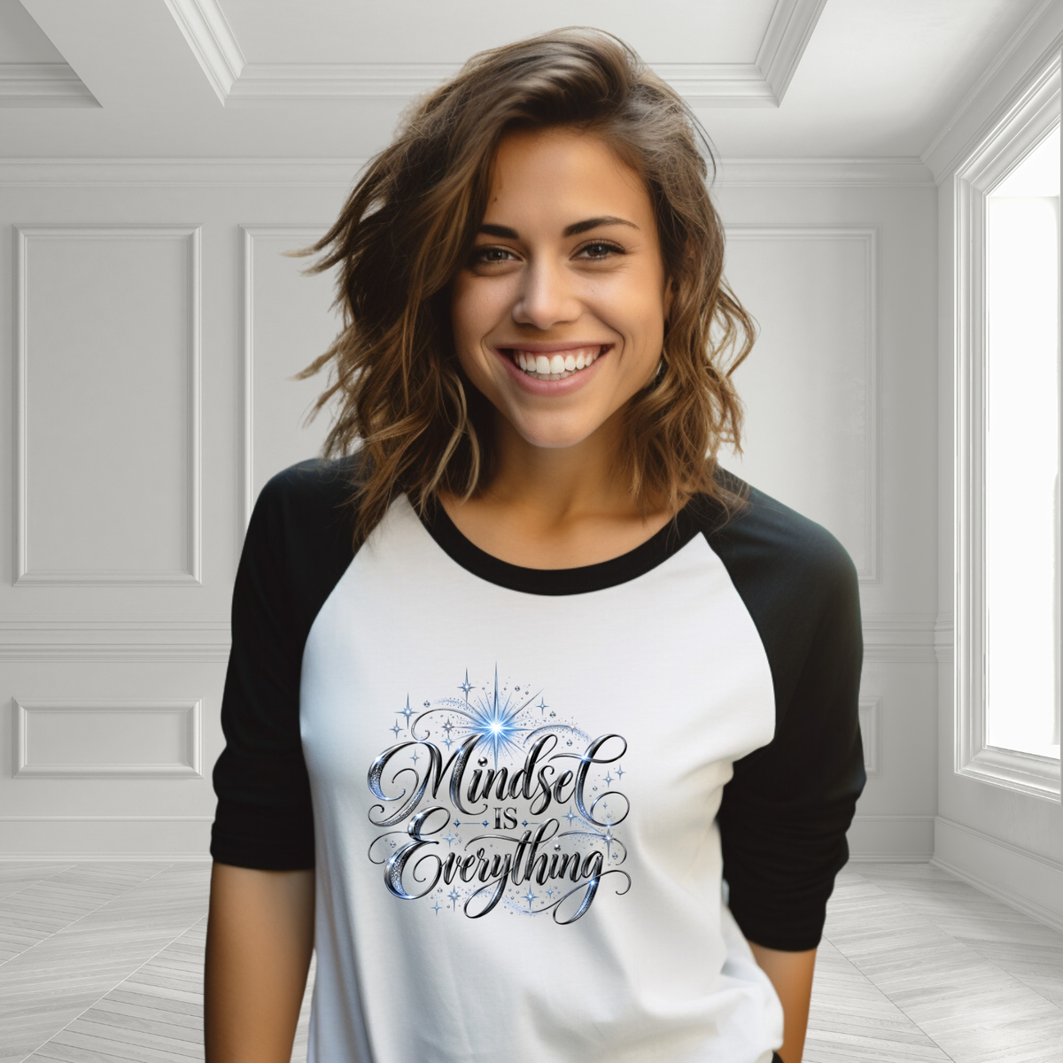 Mindset Is Everything Baseball Tee