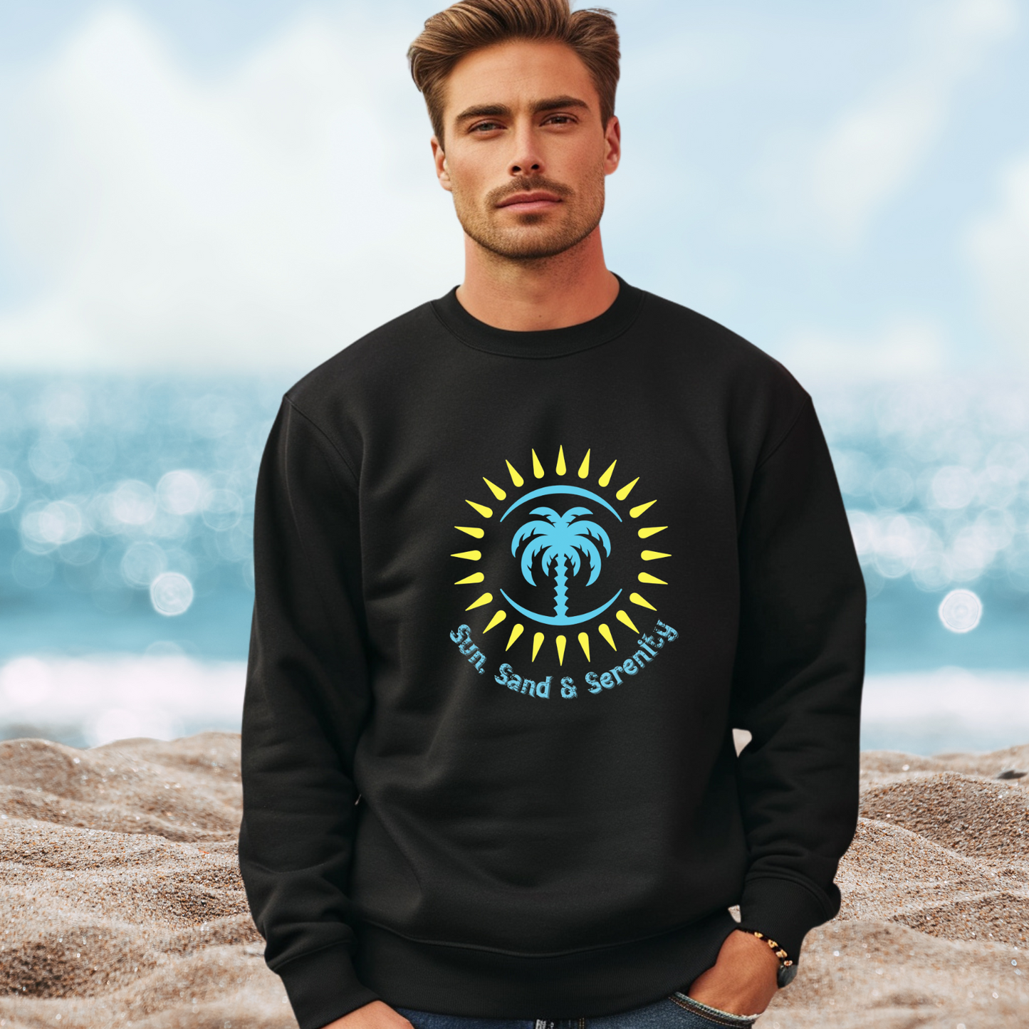 Sun Sand And Serenity Crewneck Sweatshirt