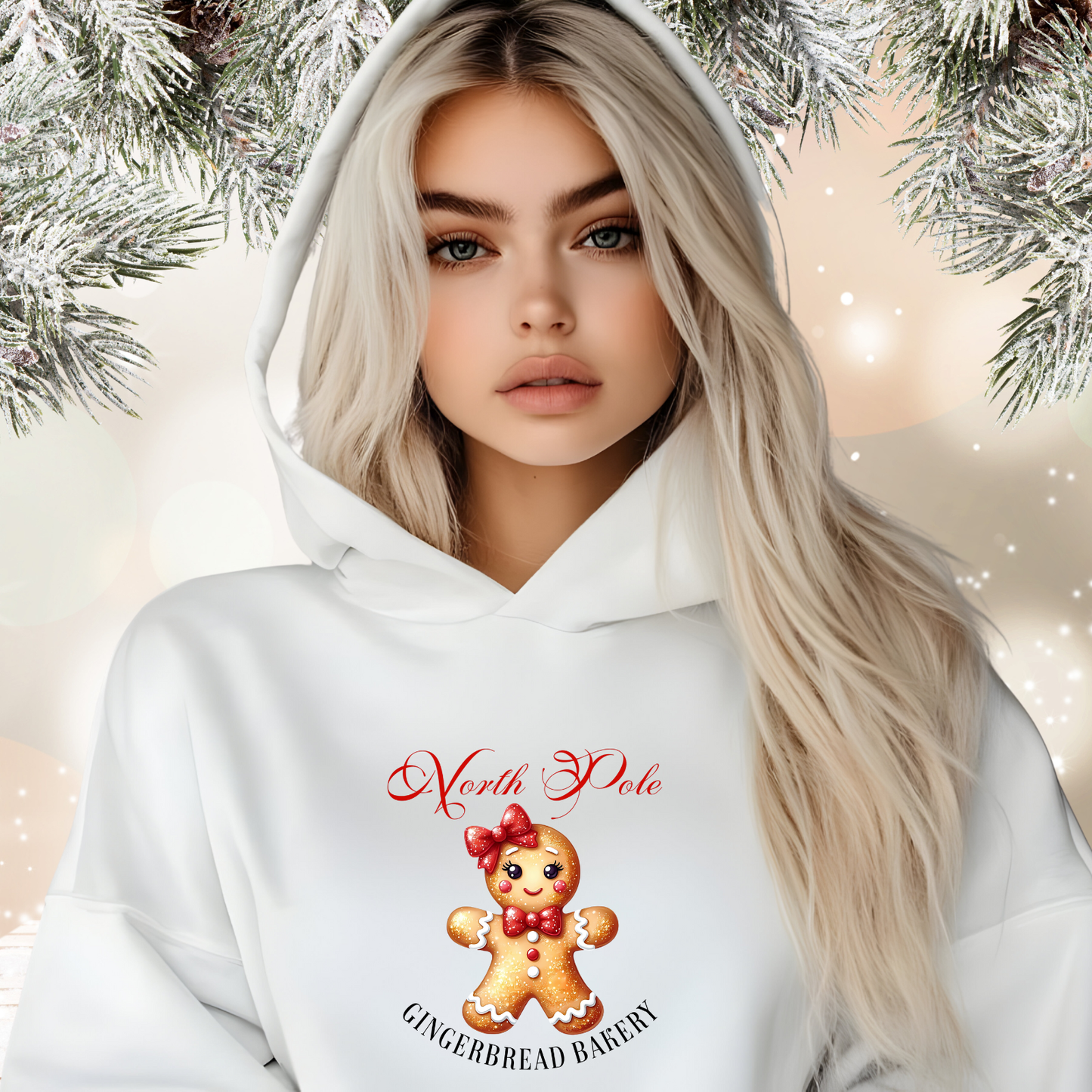 Gingerbread Bakery Crop Hoodie