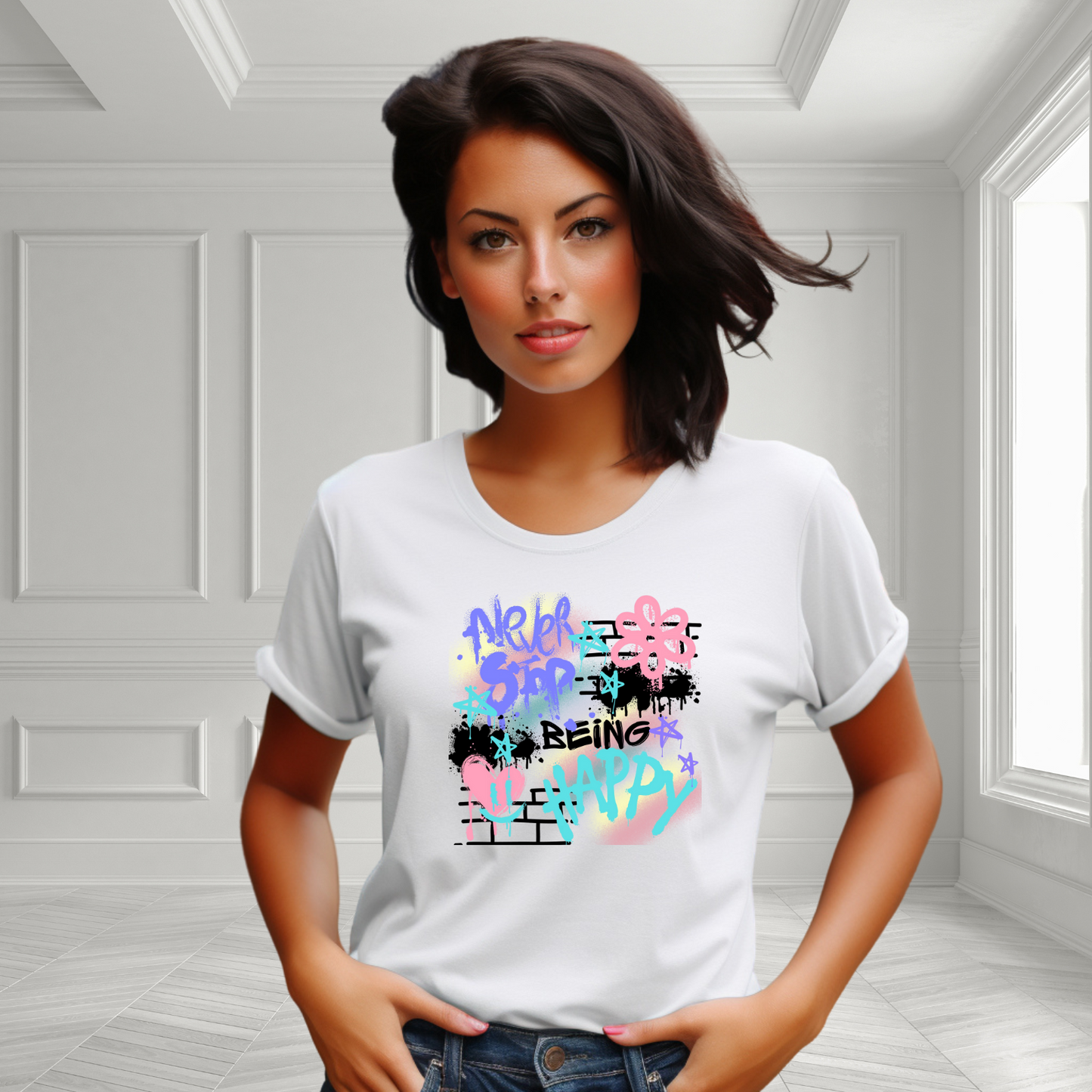 Never Stop Being Happy T-Shirt