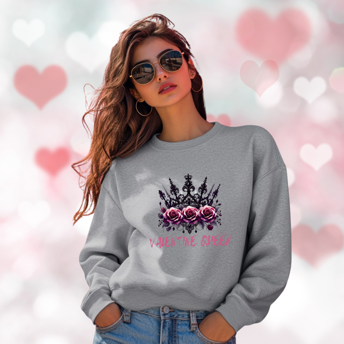 Valentine Queen Crewneck Sweatshirt