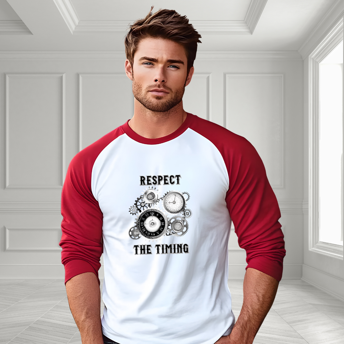 Respect The Timing Baseball Tee