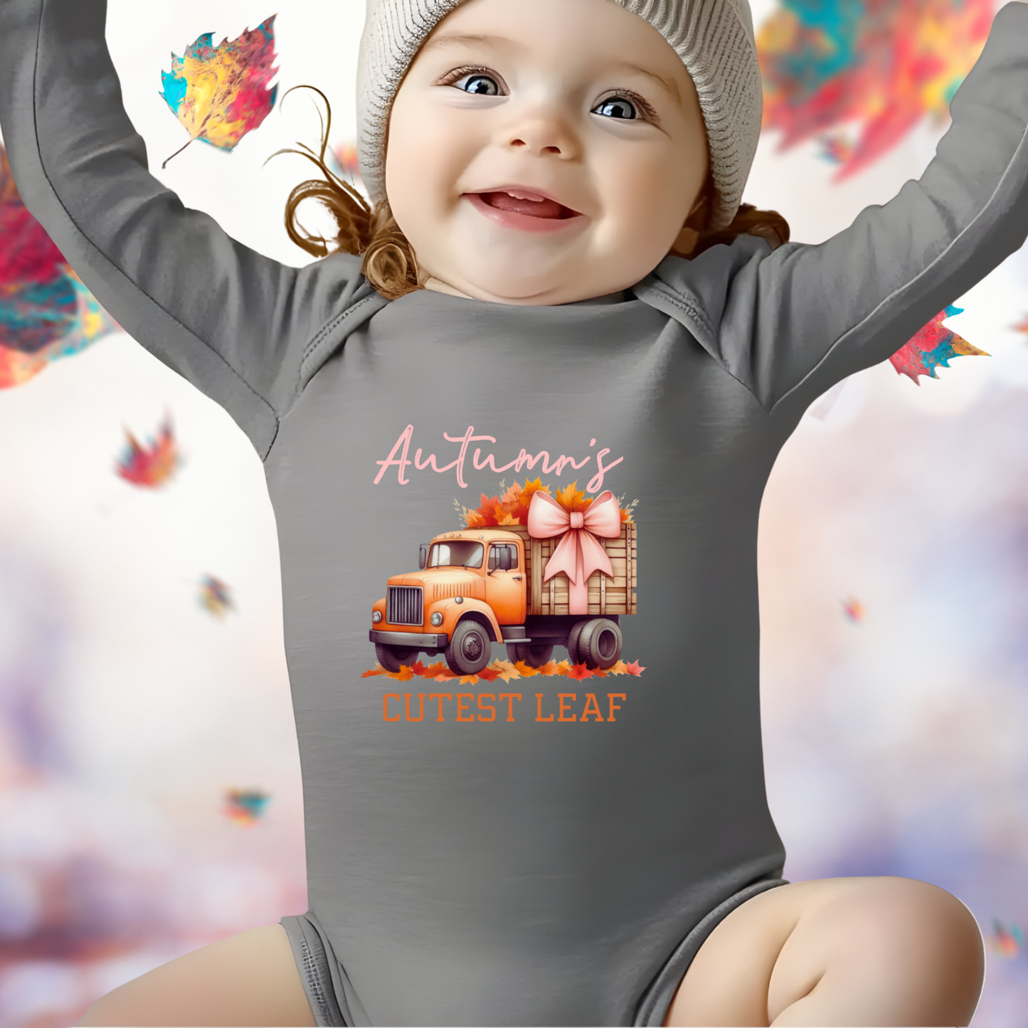 Autumn’s Cutest Leaf Infant Long Sleeve Onesie