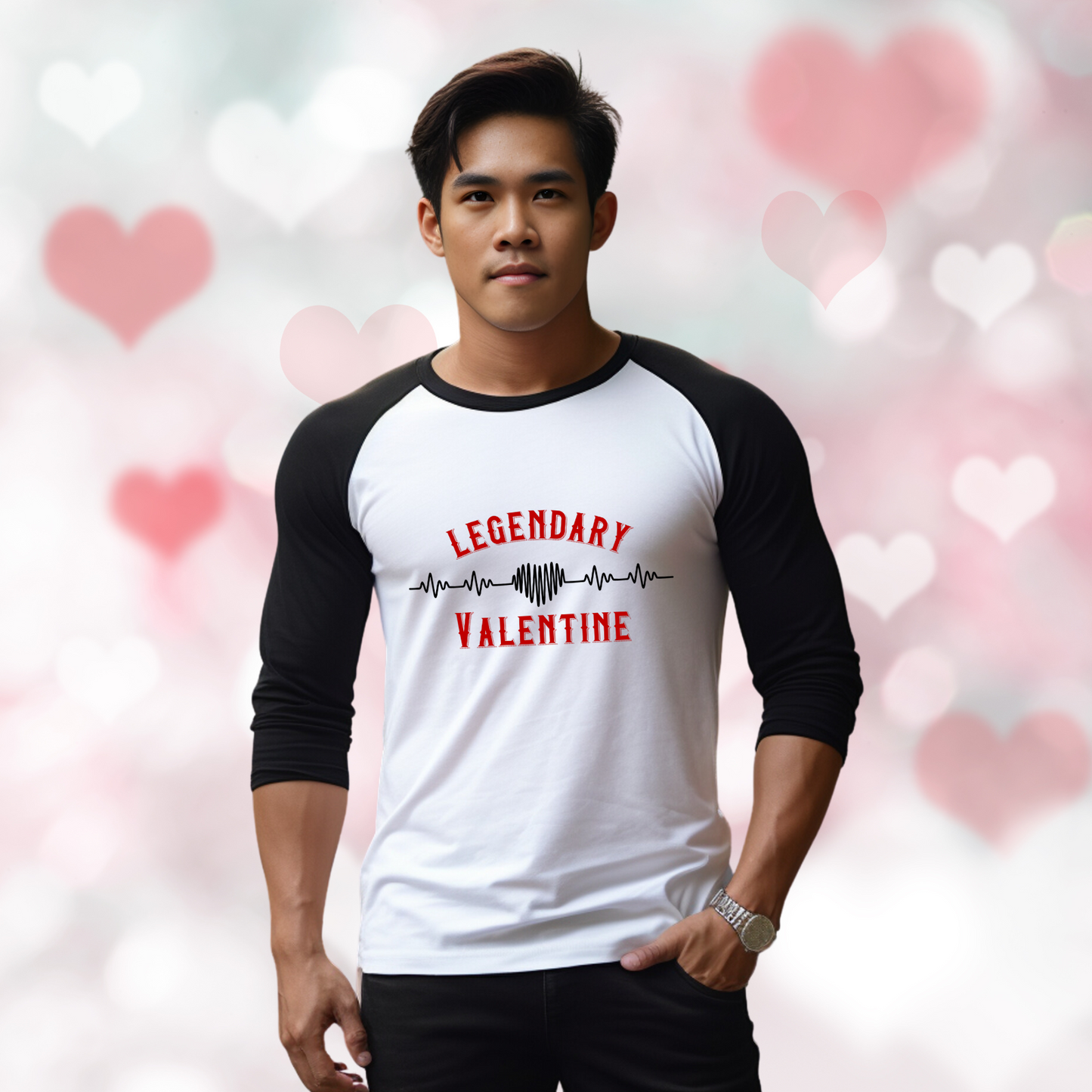 Legendary Valentine Baseball Tee