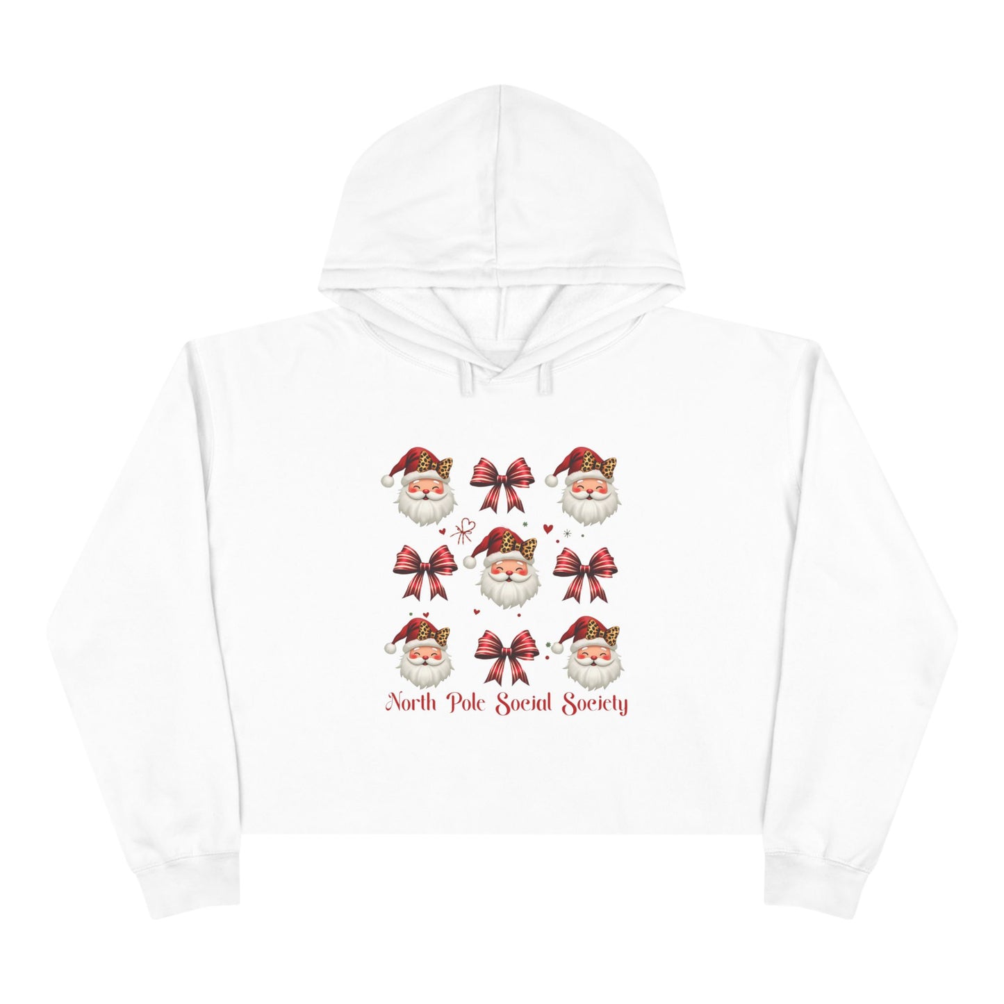 North Pole Social Society Crop Hoodie
