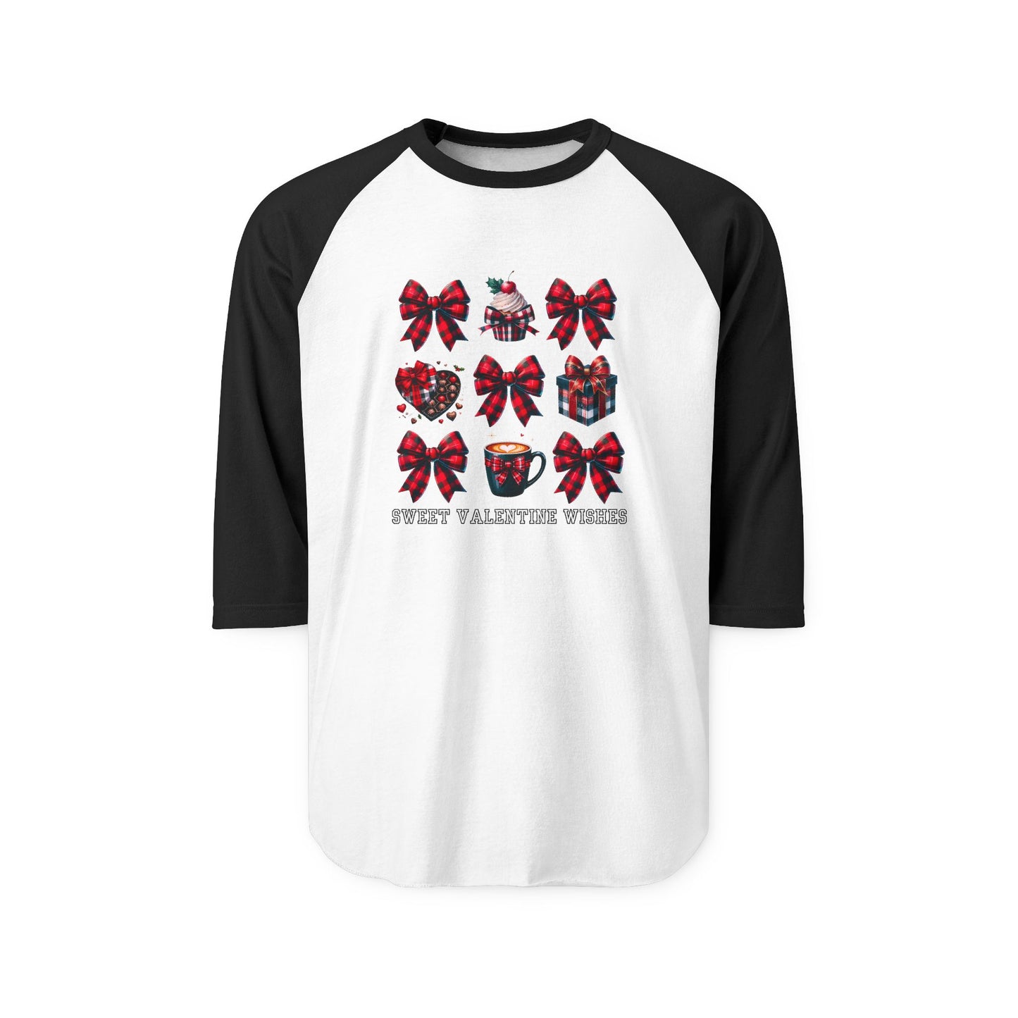 Sweet Valentine Wishes Baseball Tee