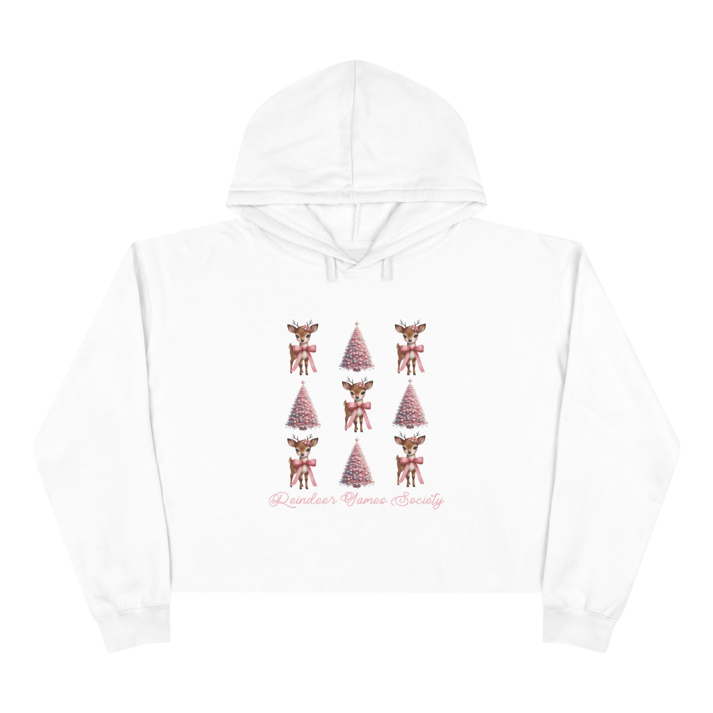 Reindeer Games Society Crop Hoodie