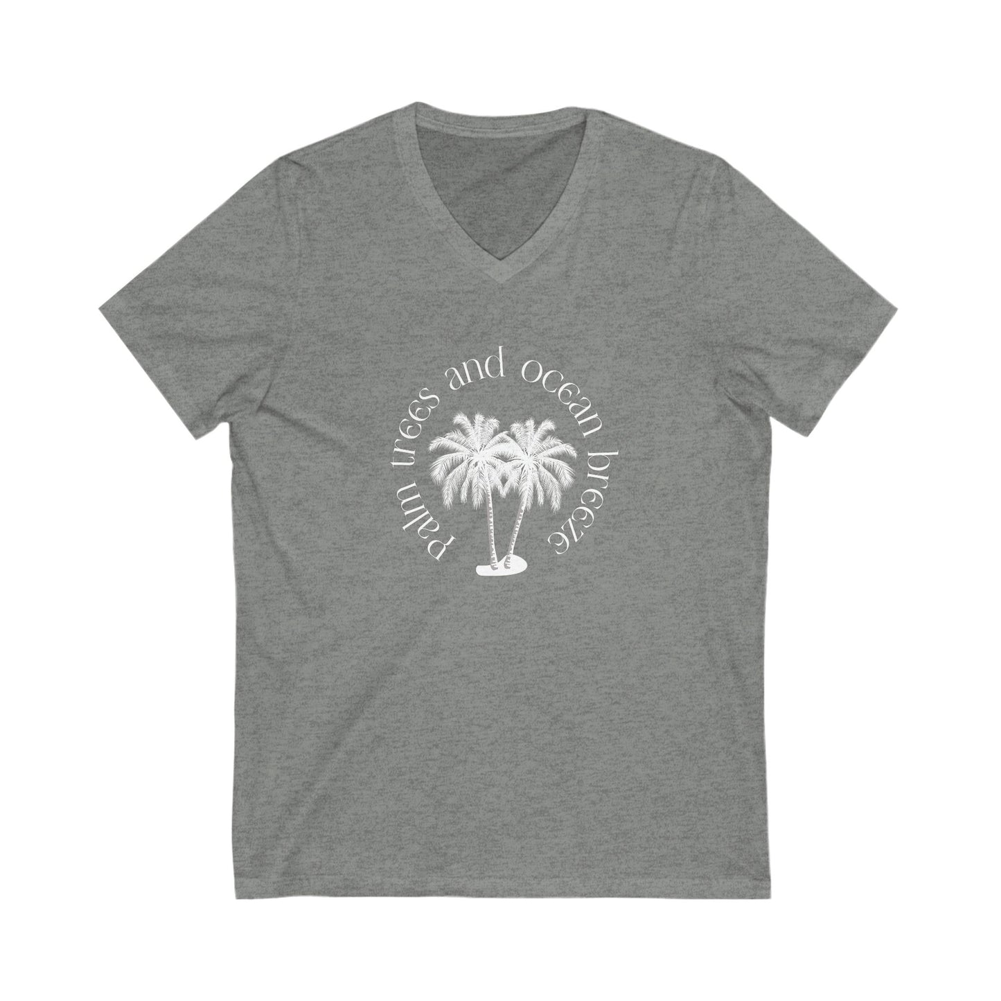 Palm Trees And Ocean Breeze V-Neck Tee