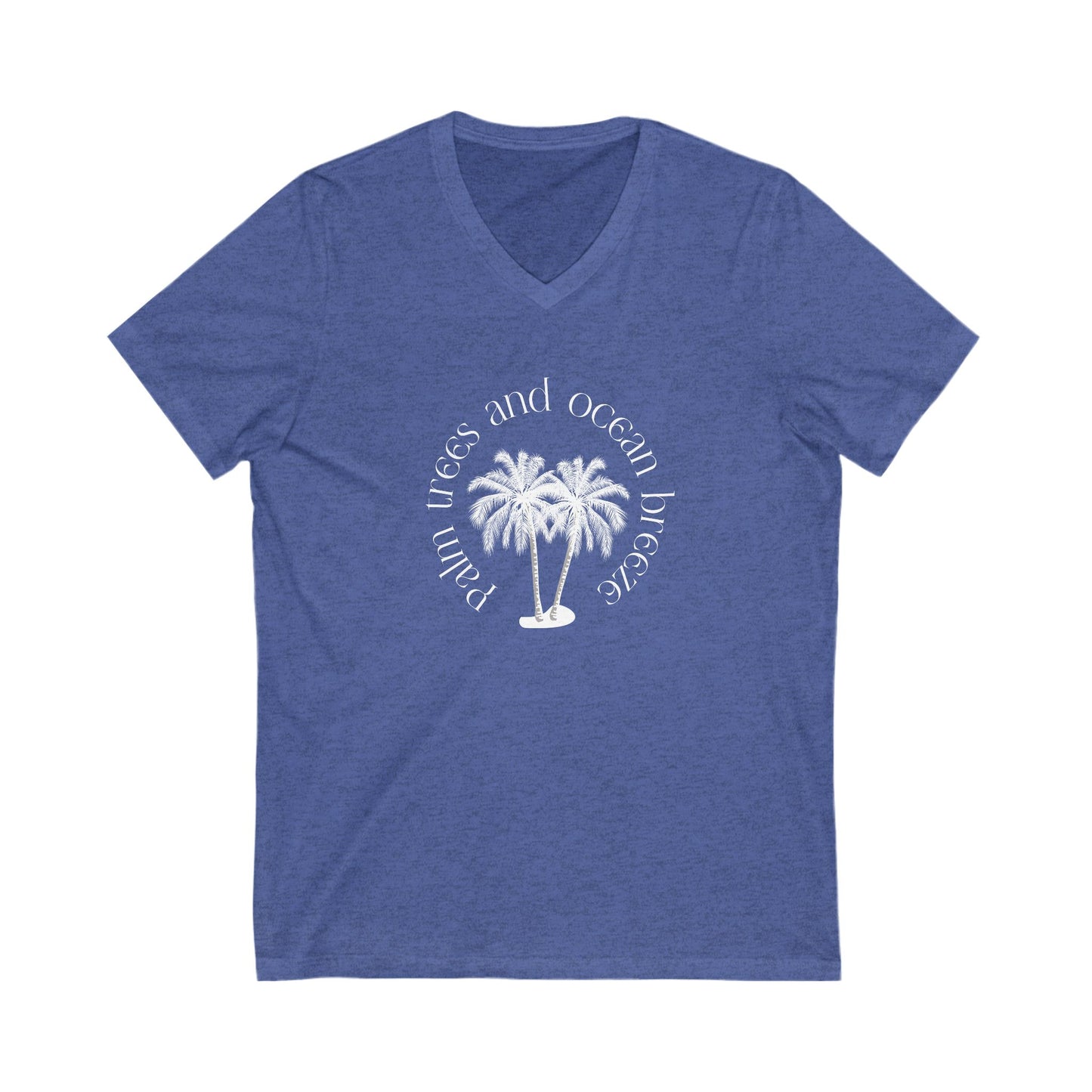 Palm Trees And Ocean Breeze V-Neck Tee
