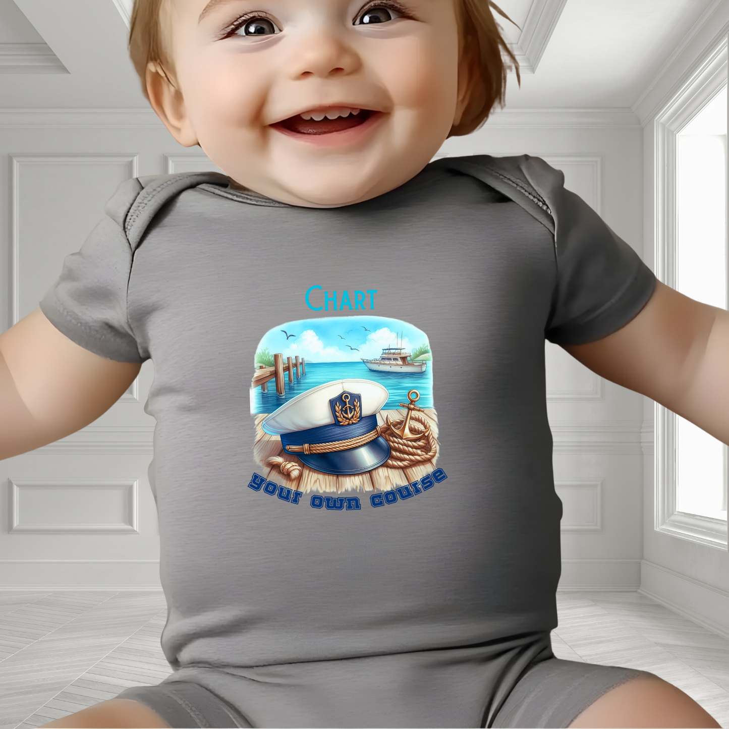 Chart Your Own Course Infant Short Sleeve Onesie