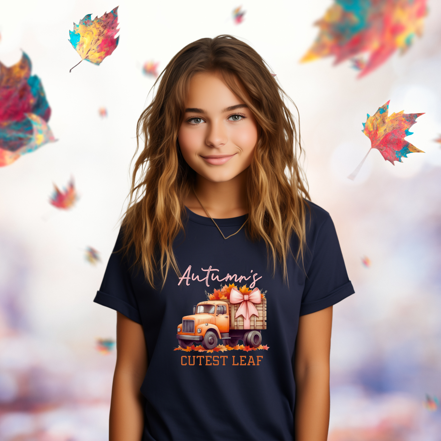 Autumn’s Cutest Leaf Kid’s T-Shirt