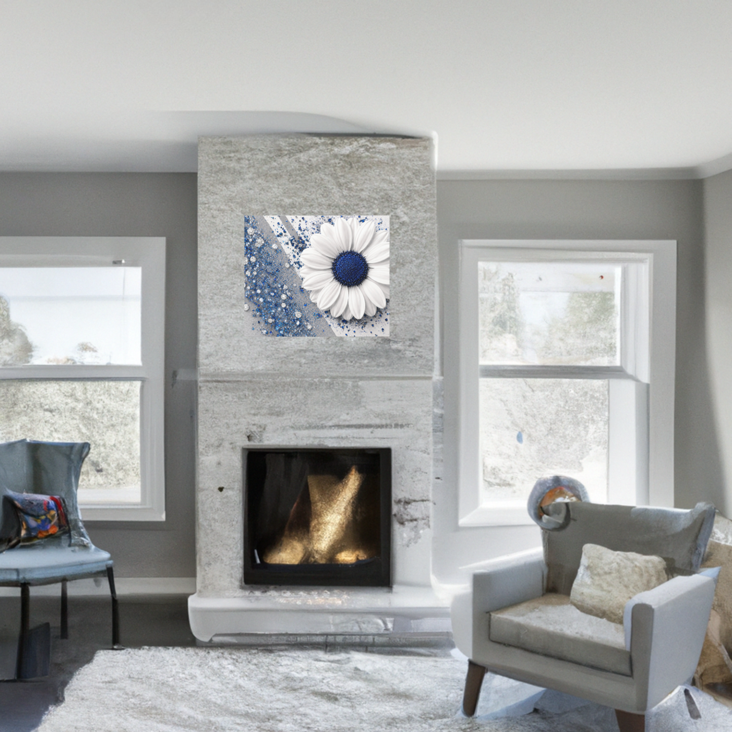 Blue Serenity Canvas Wall Art