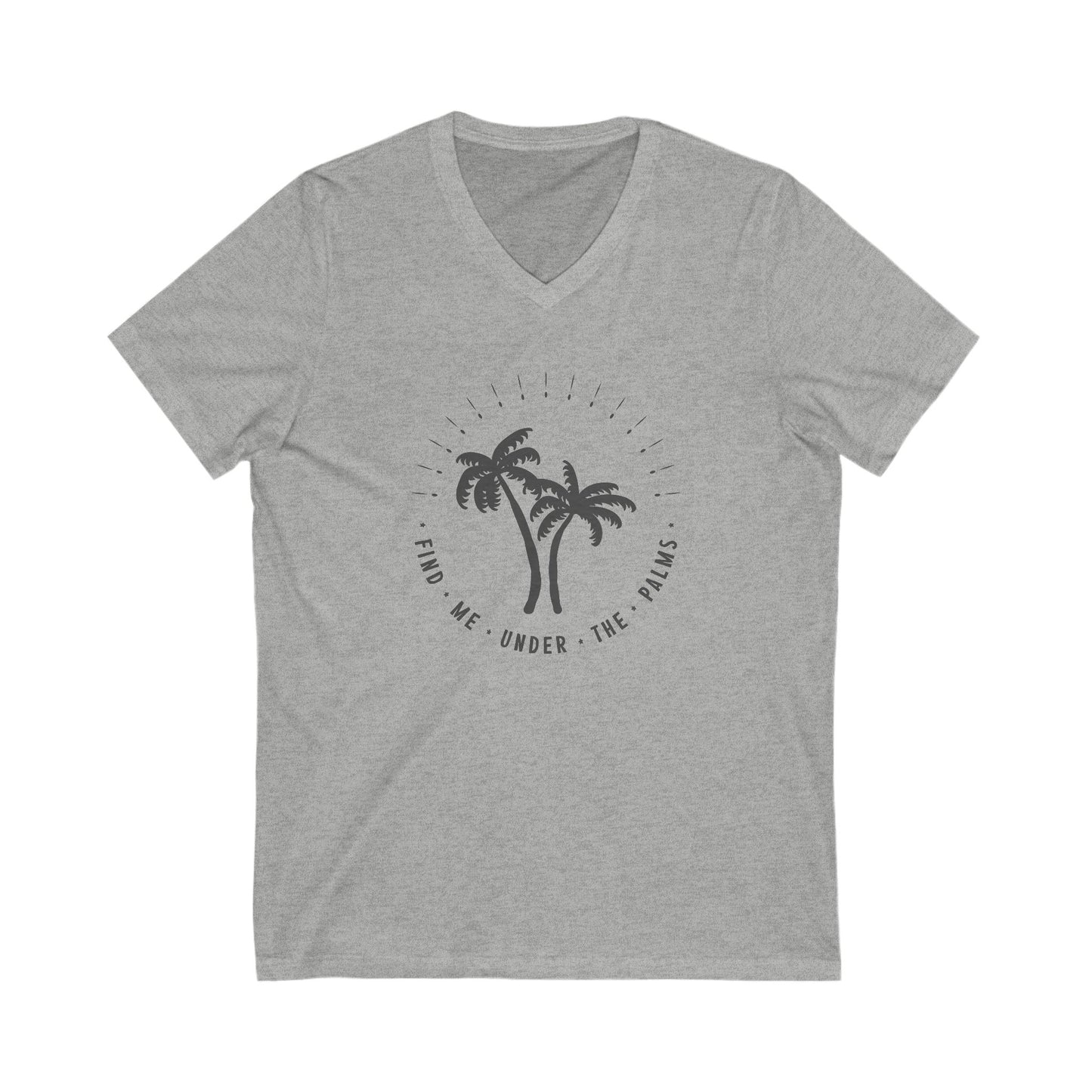 Find Me Under The Palms V-Neck Tee