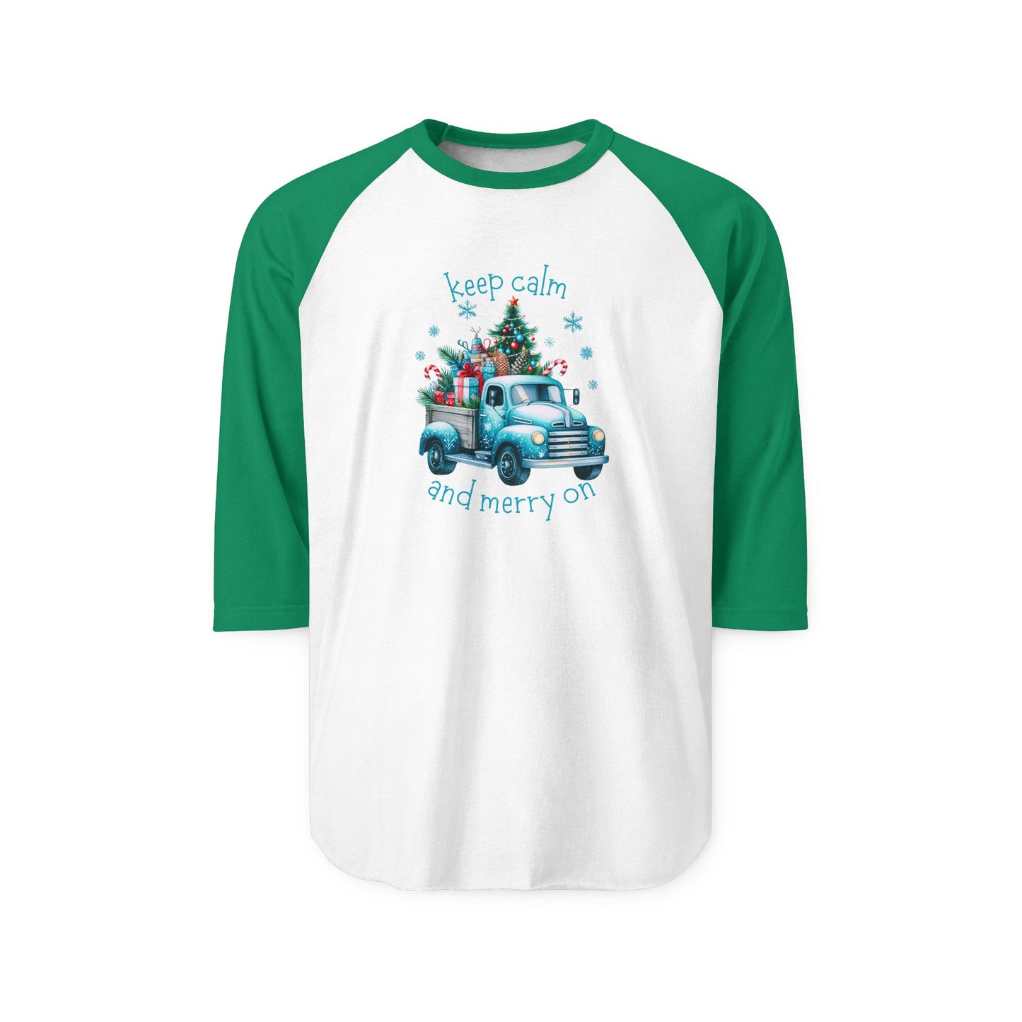 Keep Calm And Merry On Baseball Tee