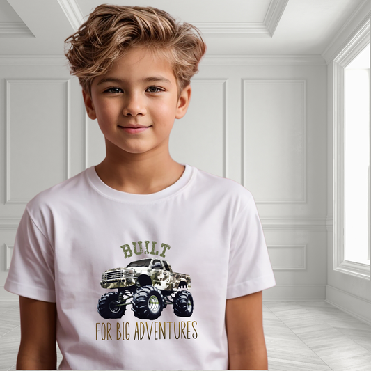 Built For Big Adventures Kids T‑Shirt
