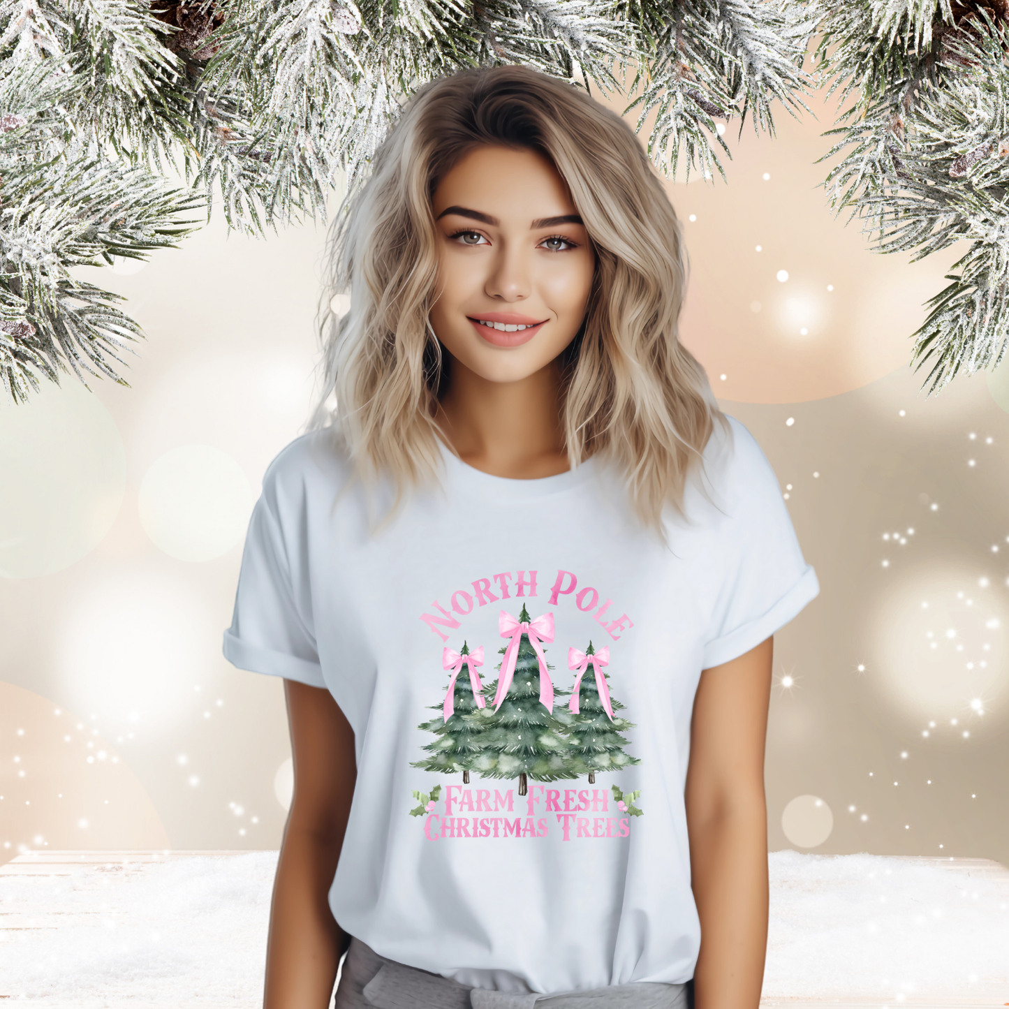 North Pole Christmas Trees T-Shirt