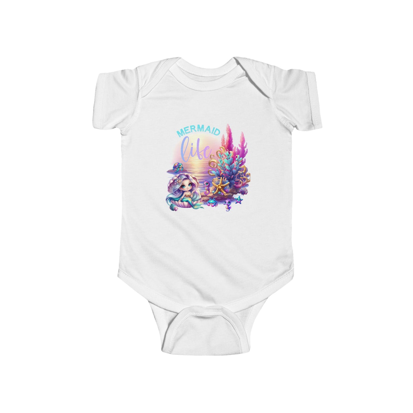 Mermaid Life Infant Short Sleeve Onesie