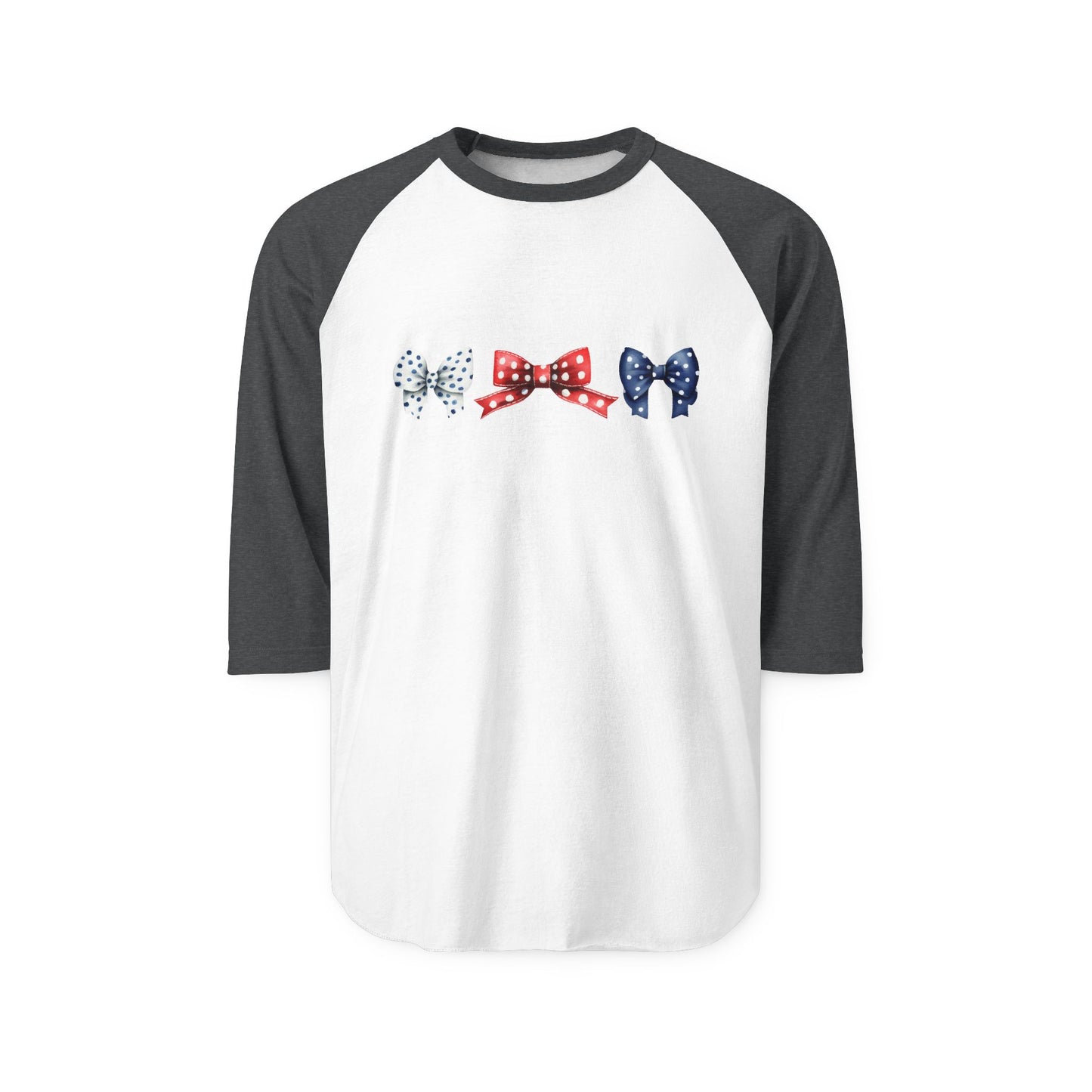 Patriotic Bows Baseball Tee