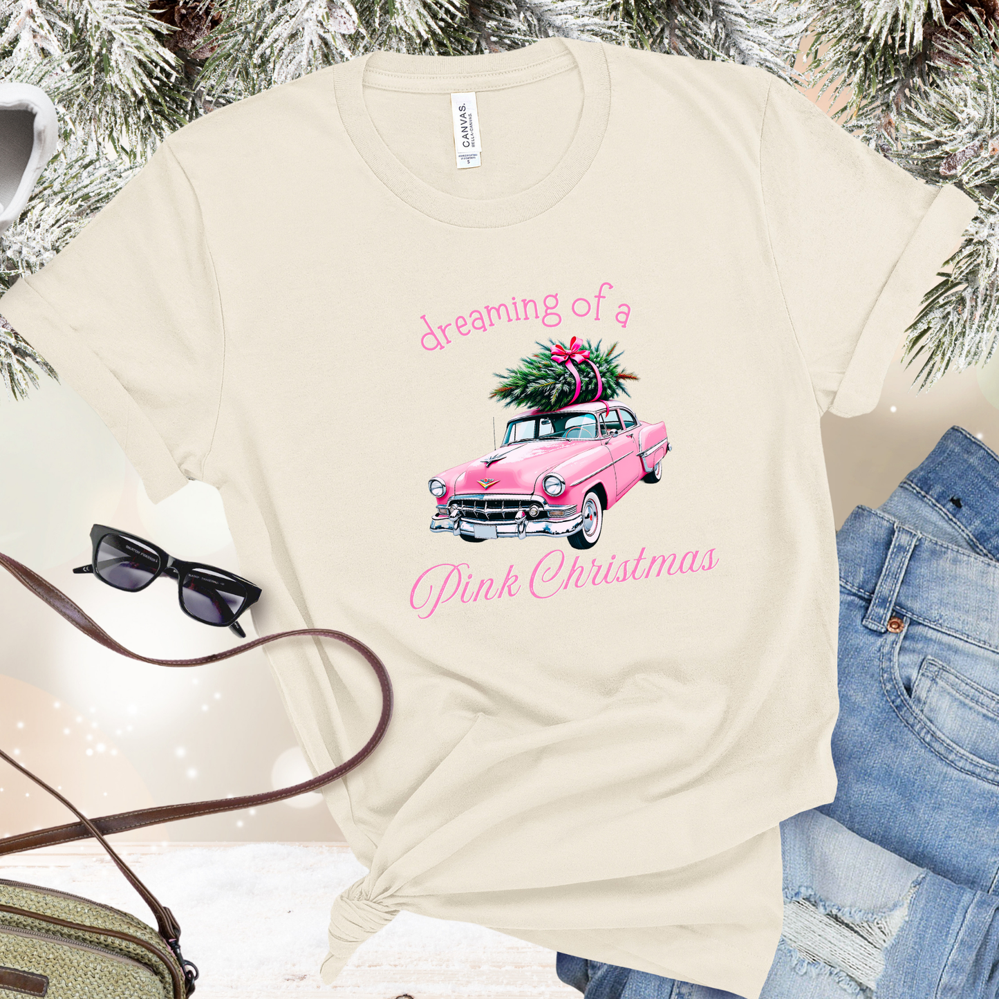 Dreaming Of A Pink Christmas T-Shirt