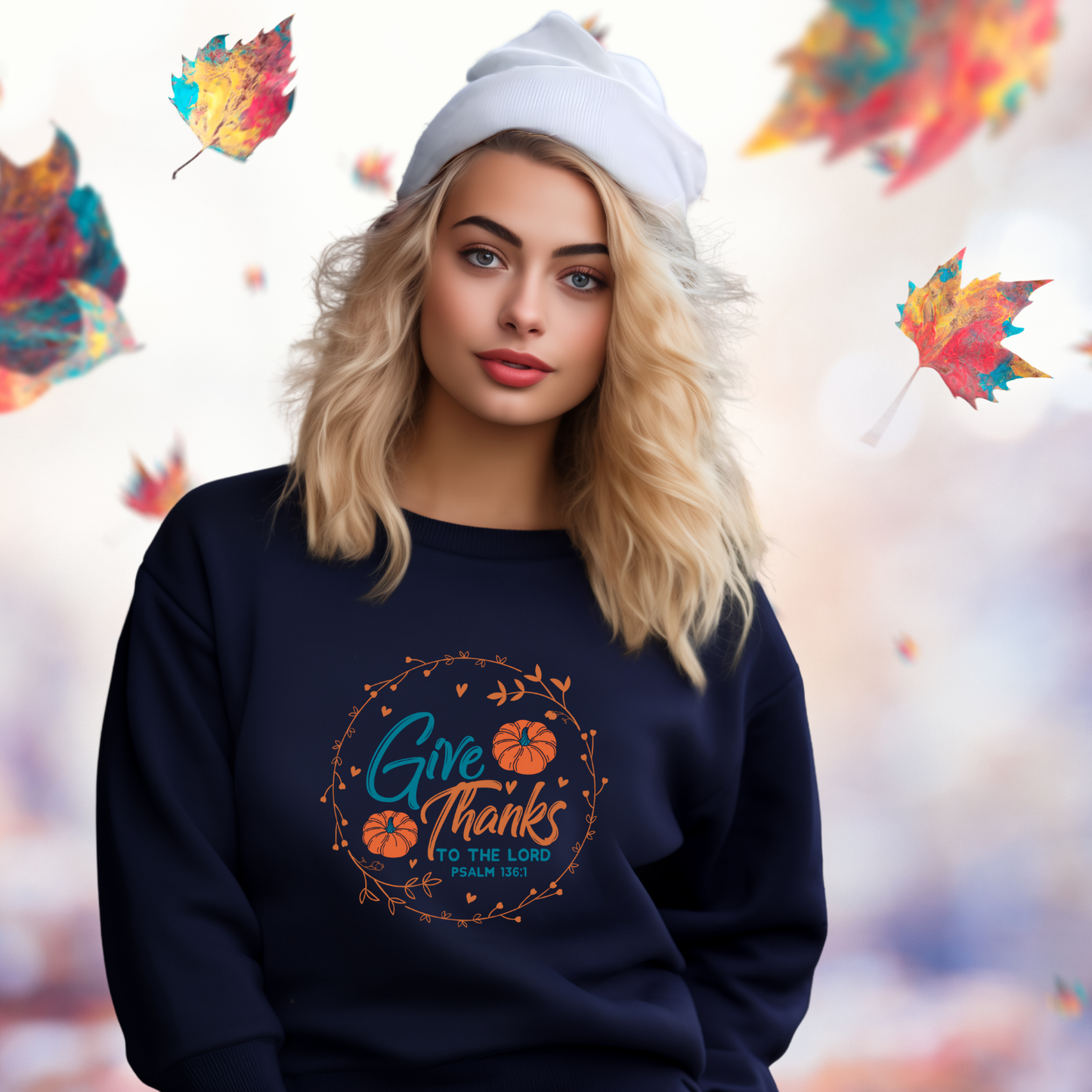 Give Thanks To The Lord Crewneck Sweatshirt