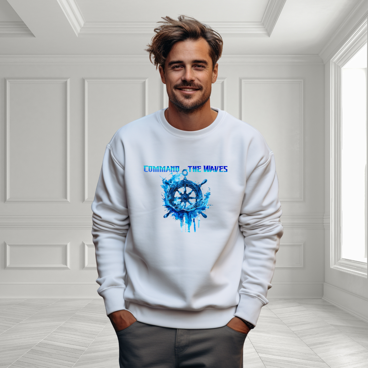 Command The Waves Crewneck Sweatshirt