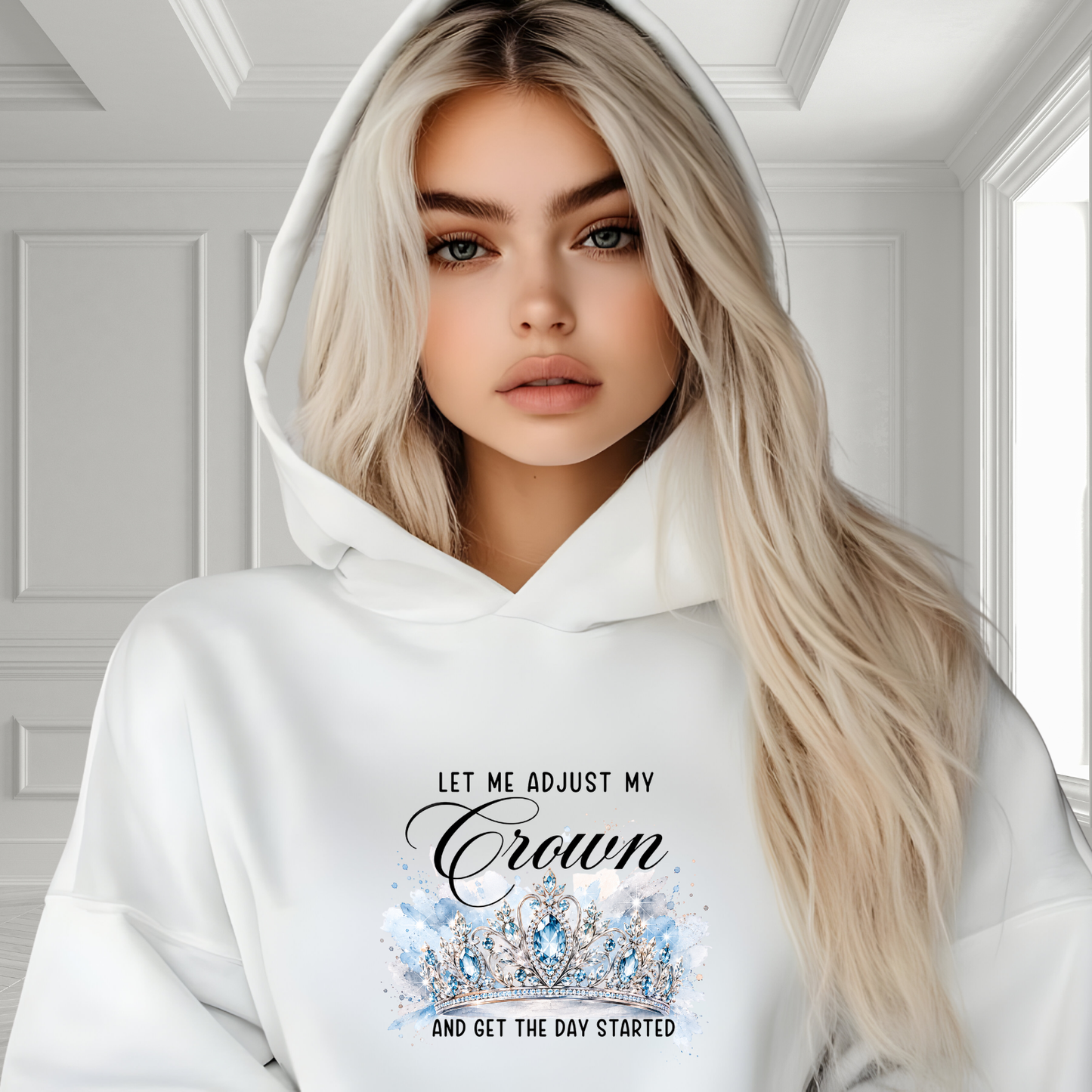 Let Me Adjust My Crown Crop Hoodie