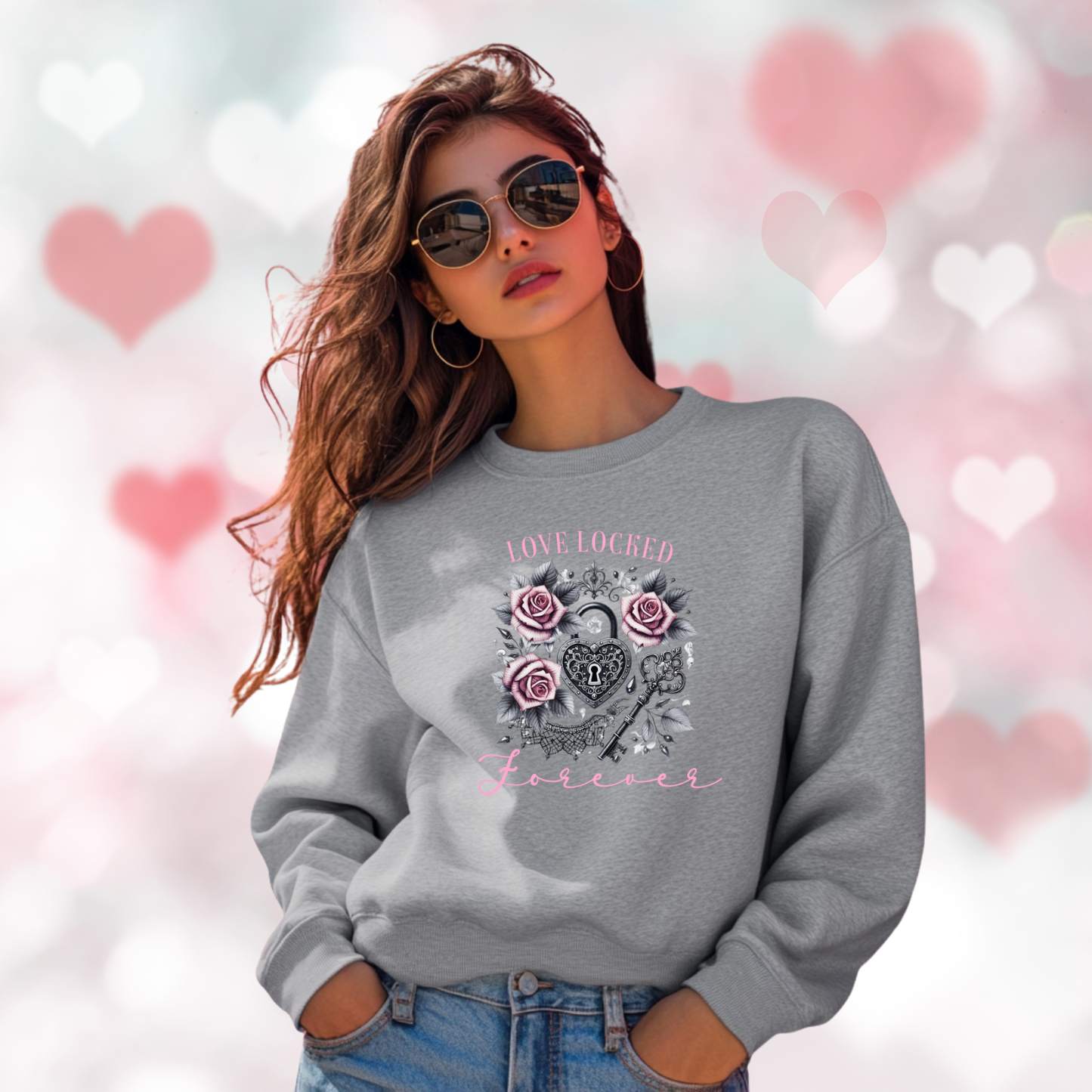Love Locked Forever Crewneck Sweatshirt