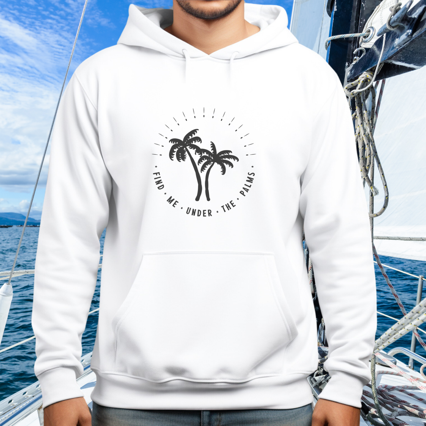 Find Me Under the Palms Pullover Hoodie