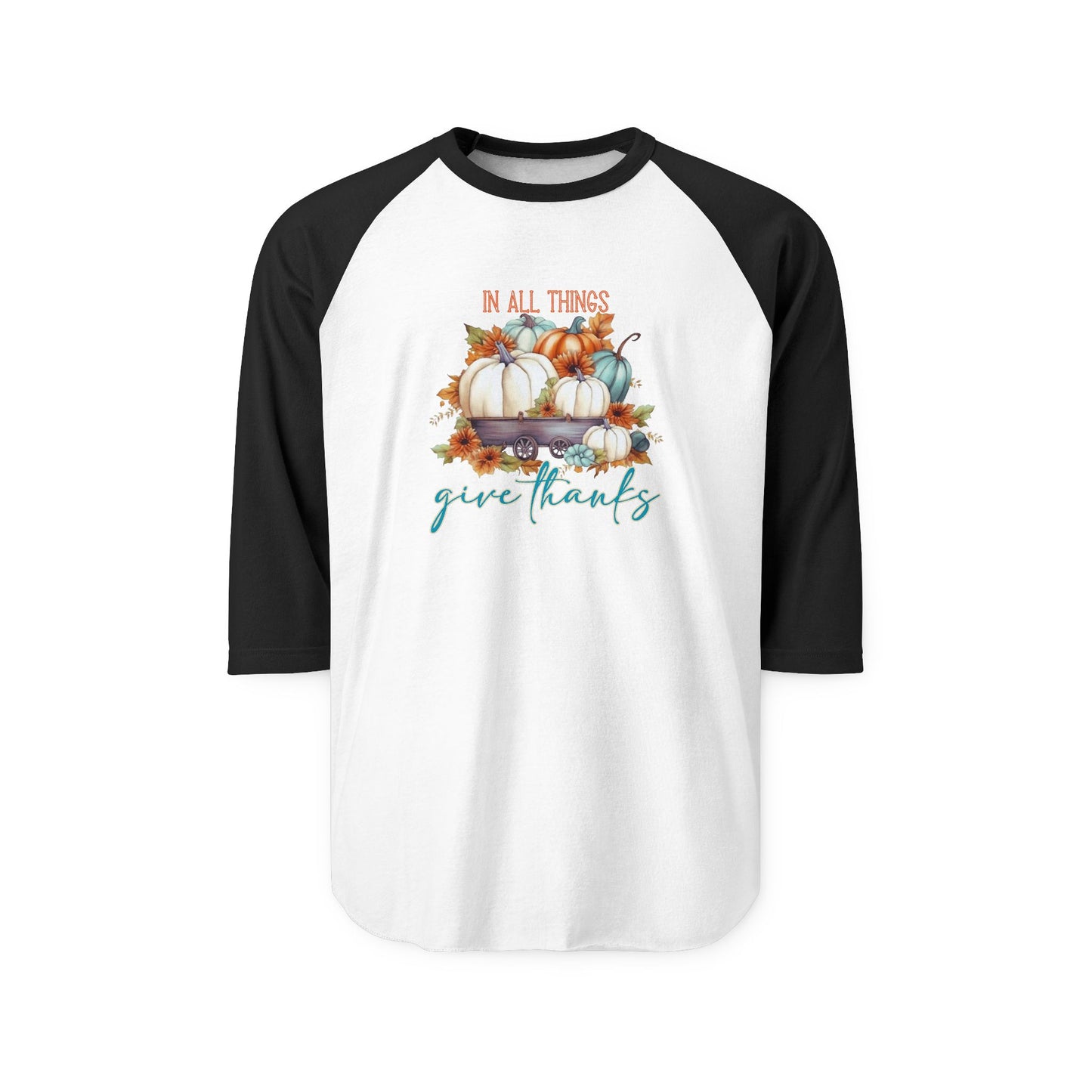 In All Things Give Thanks Baseball Tee