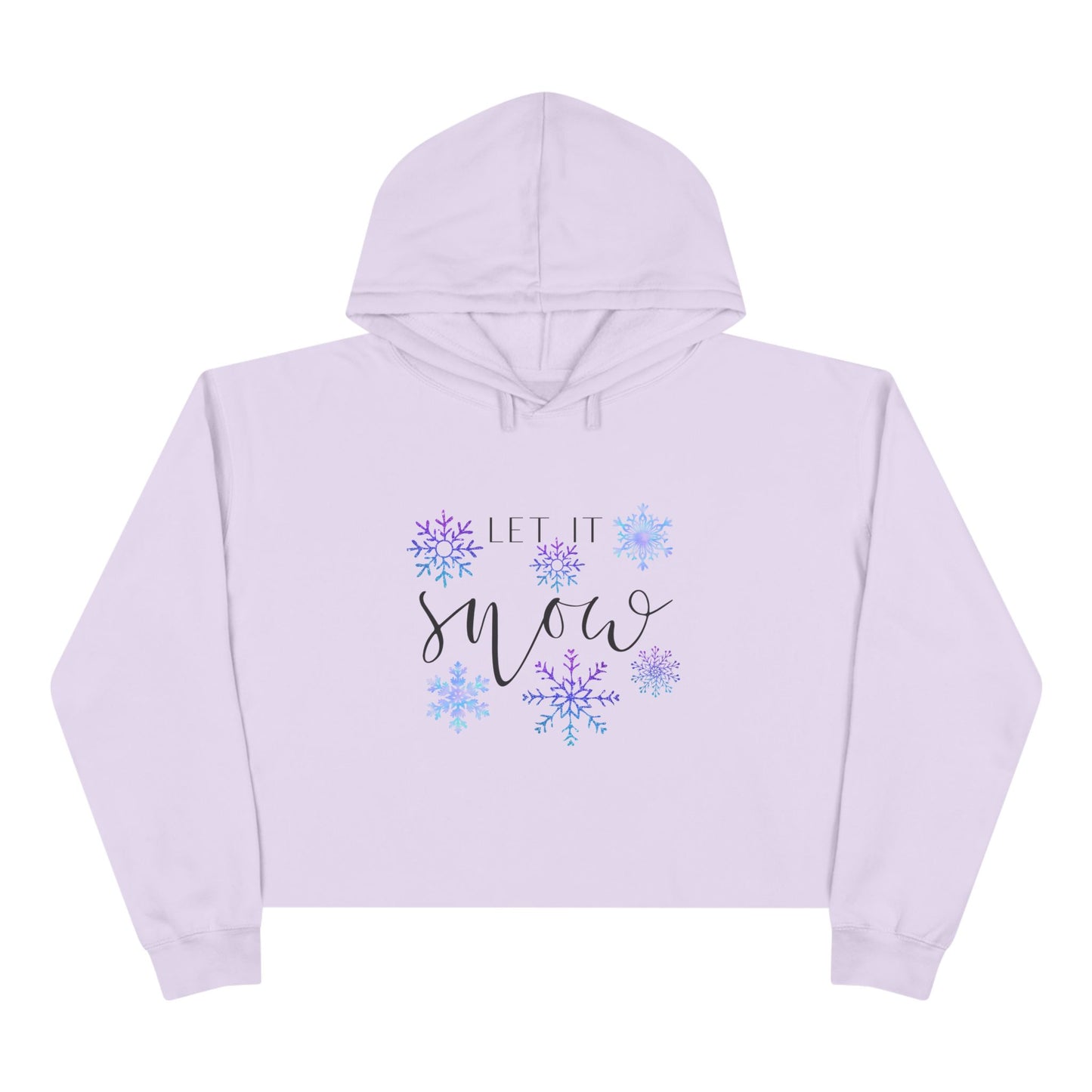 Let It Snow Crop Hoodie
