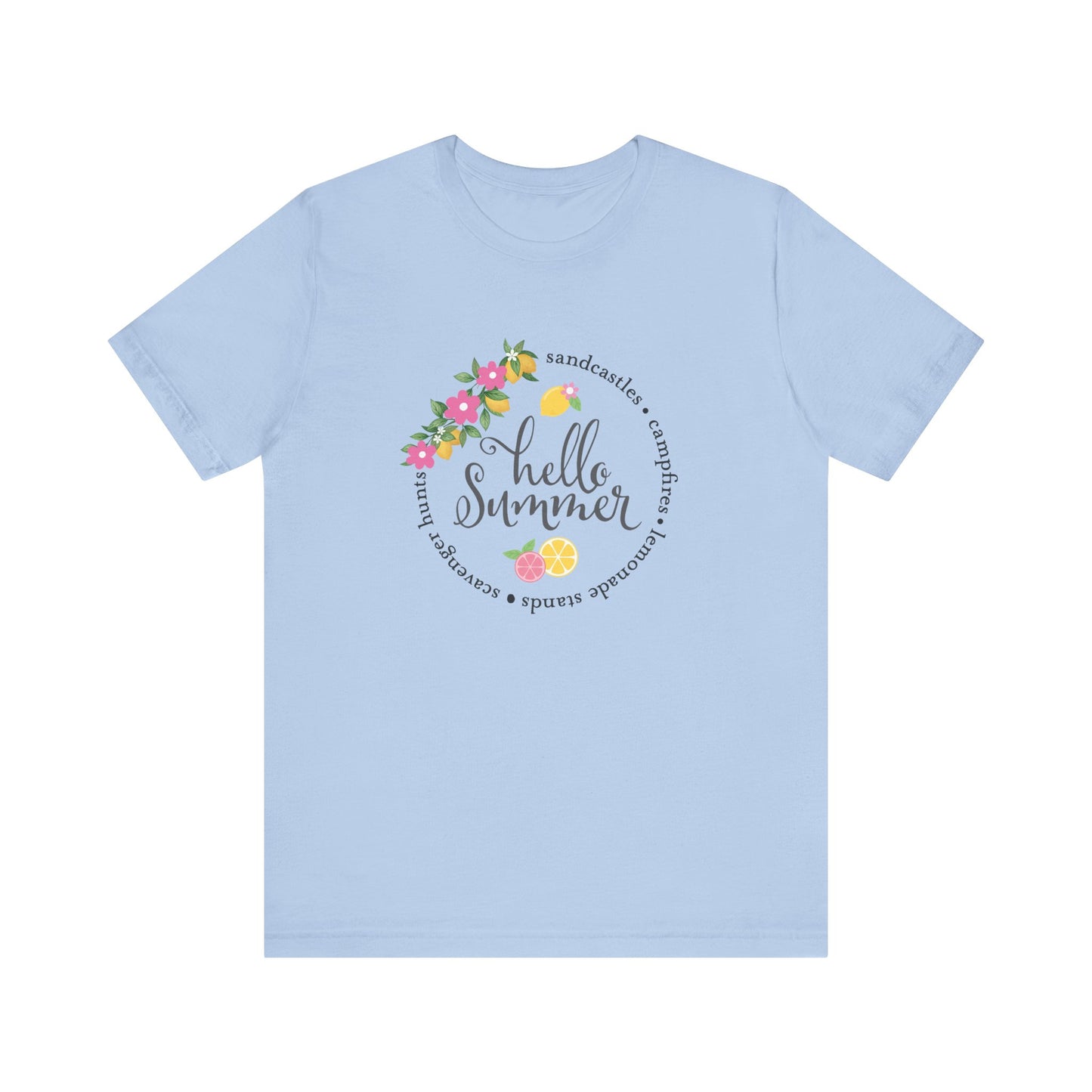 Hello Summer Sandcastles T-Shirt