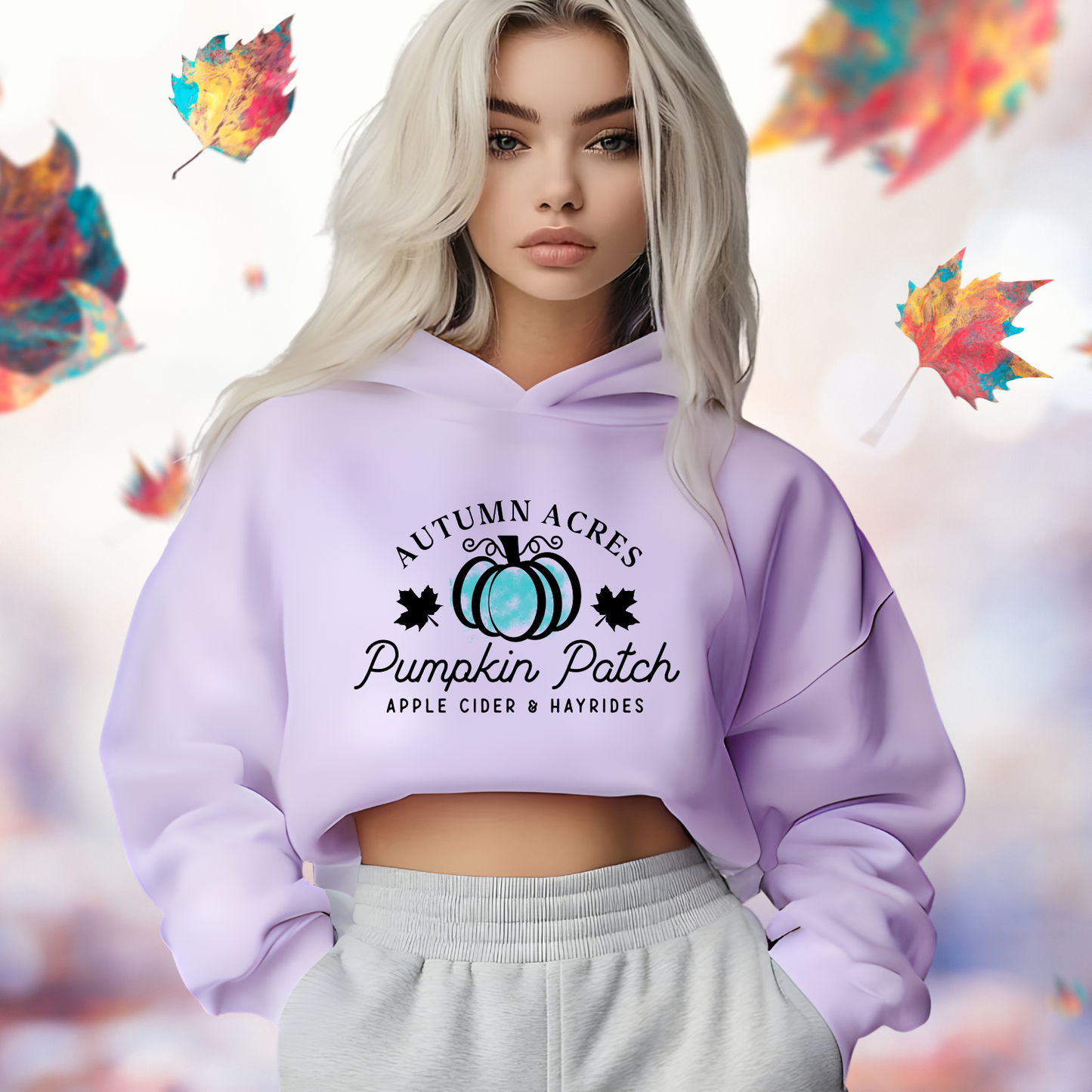 Pumpkin Patch Crop Hoodie