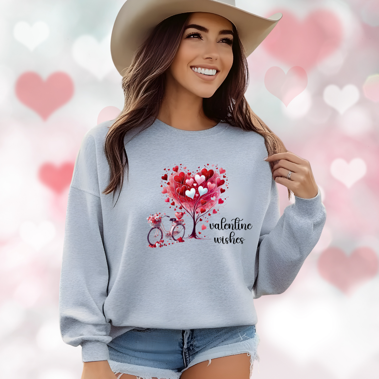 Valentine Wishes Crewneck Sweatshirt