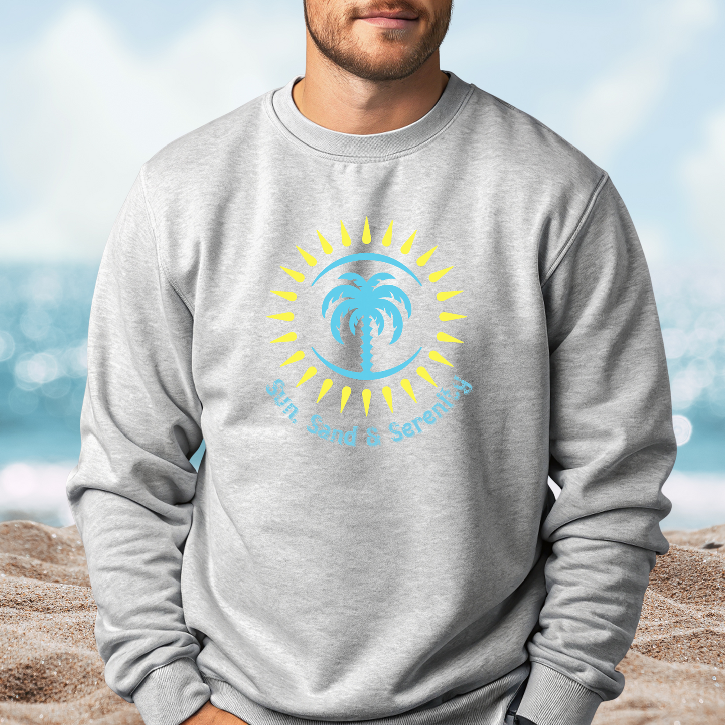 Sun Sand And Serenity Crewneck Sweatshirt