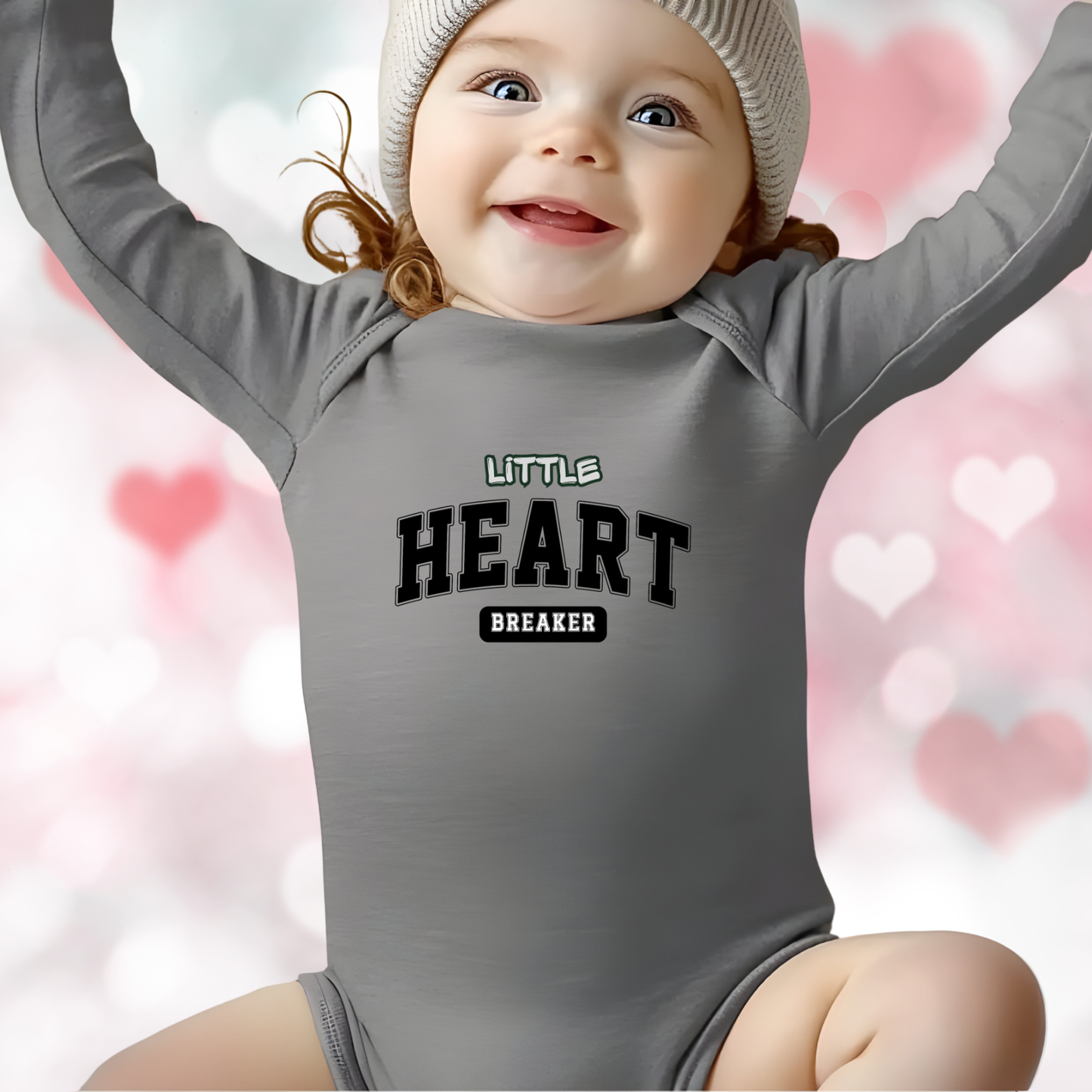 Little Heart Breaker Infant Long Sleeve Onesie