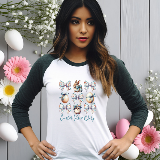 Easter Vibes Only Baseball Tee