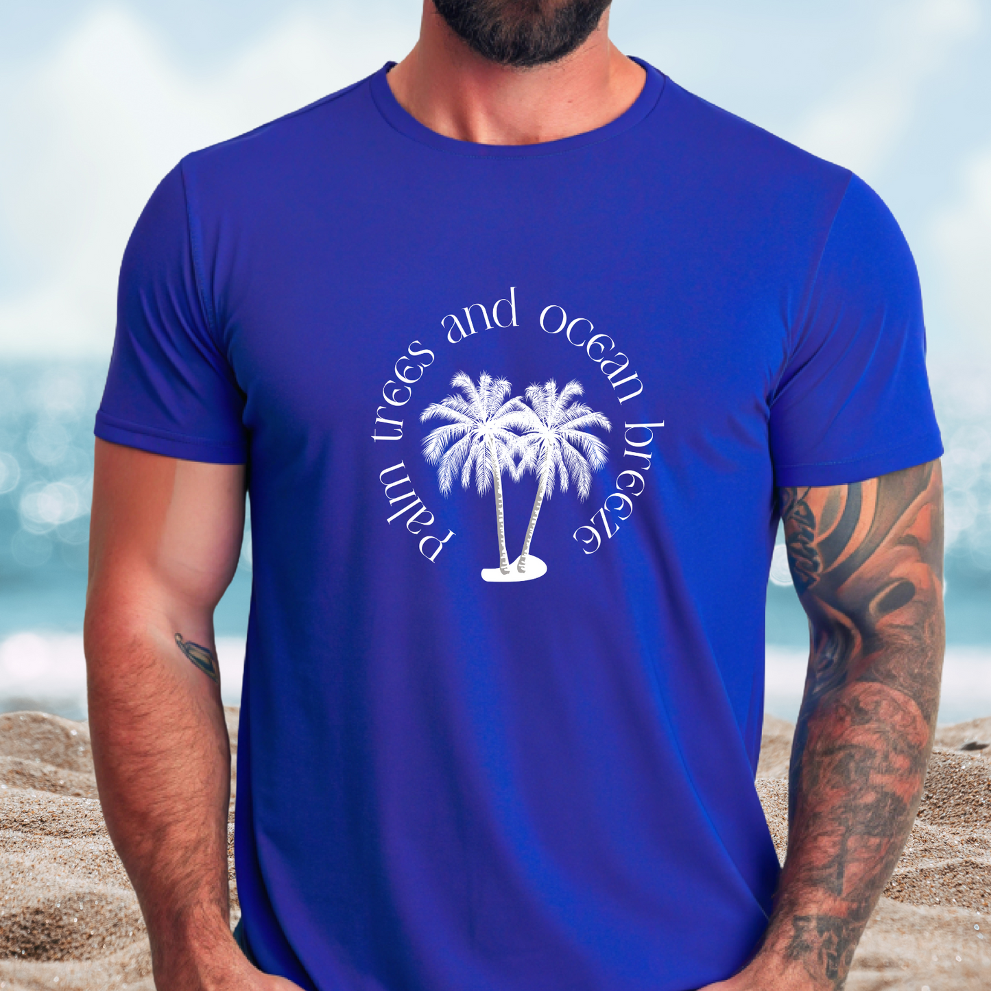 Palm Trees And Ocean Breeze T-Shirt