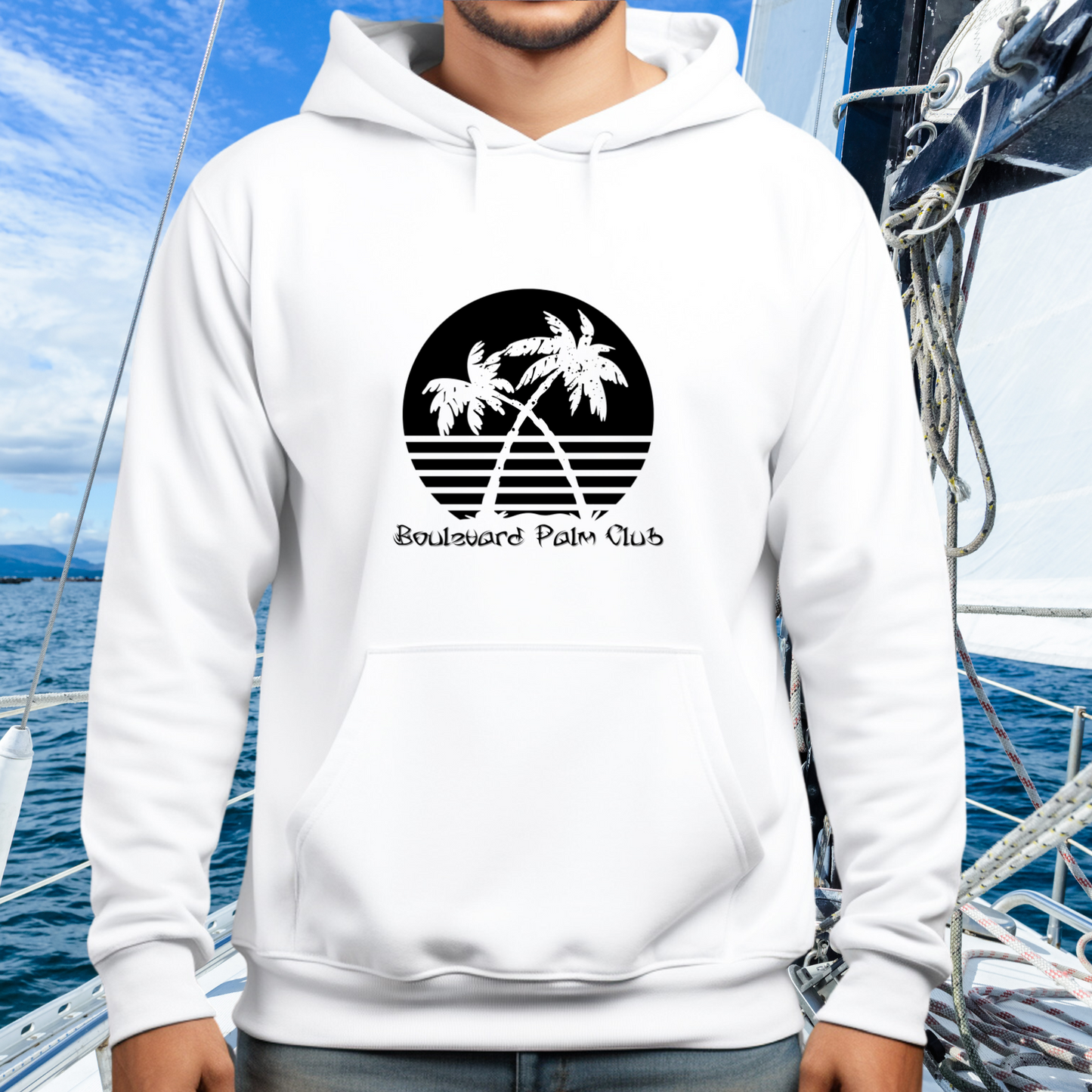 Boulevard Palm Club Pullover Hoodie